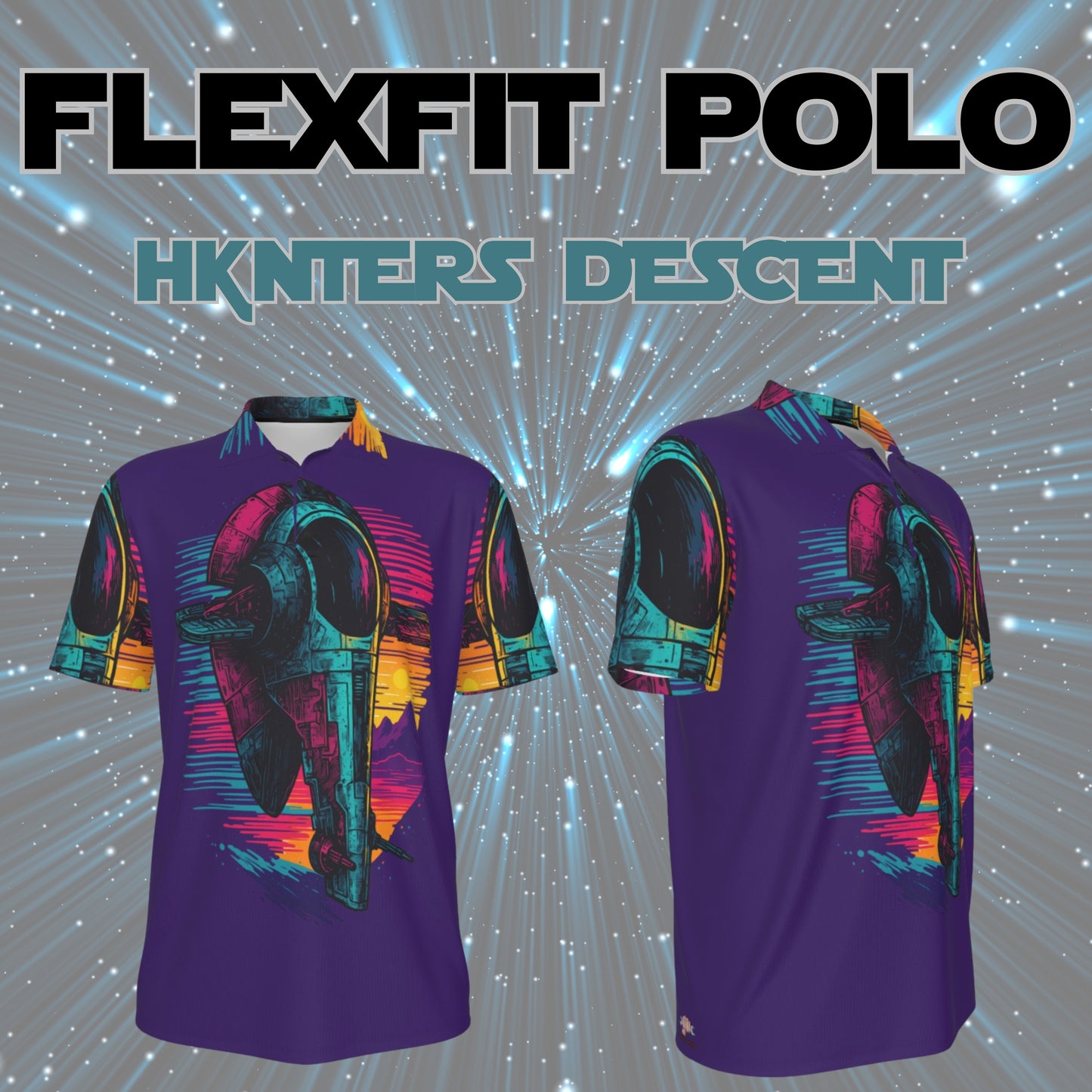 Galactic Legends Flexfit Polo β SithWave, HothBreaker, and More (5 Designs)