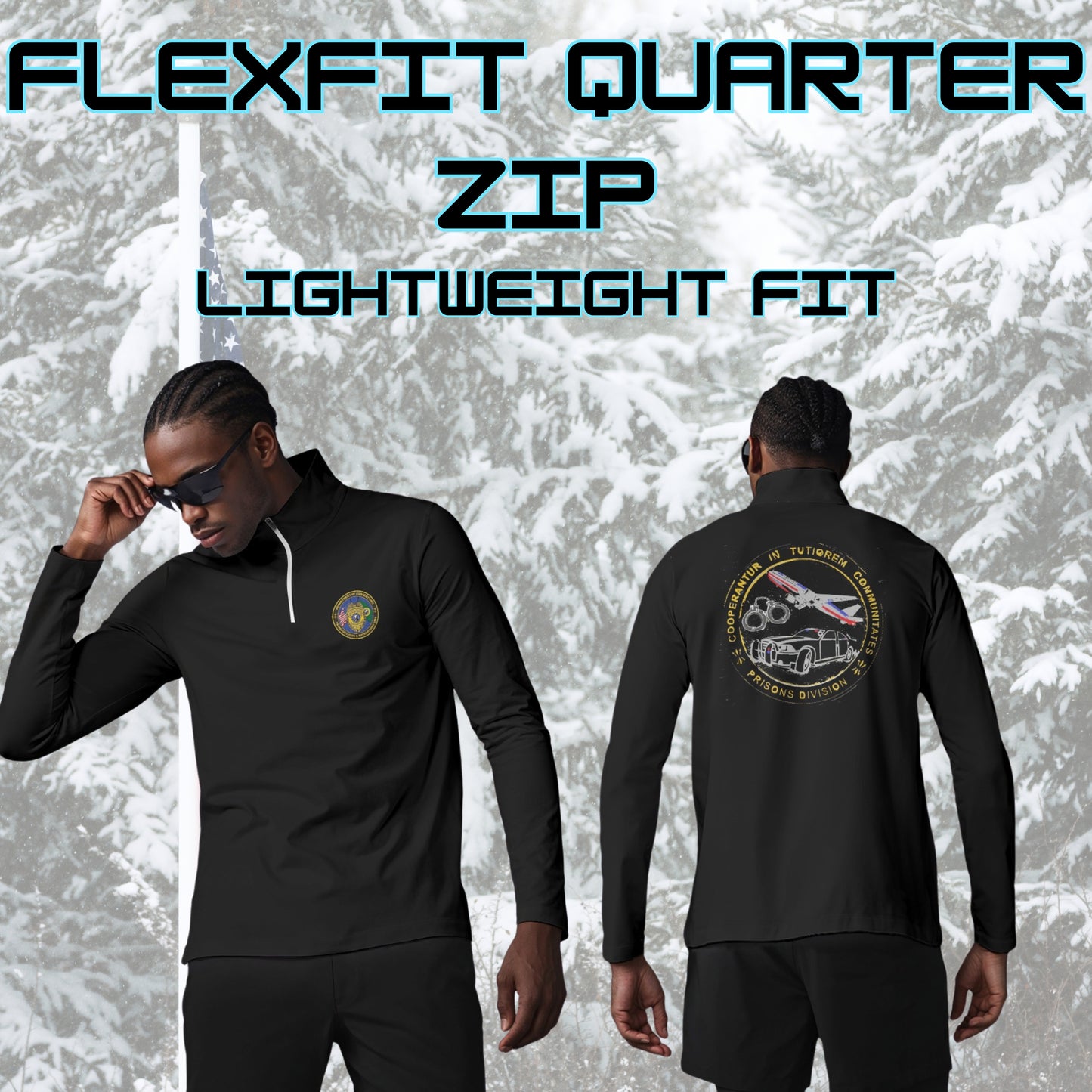 π‘οΈ WA DOC Transportation Unit β FlexFit Outerwear Series | Plush Hoodie or Lightweight Quarter-Zip