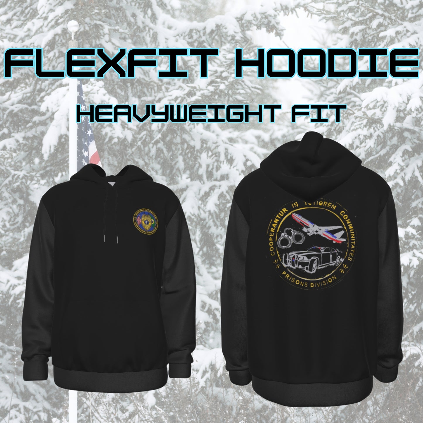 π‘οΈ WA DOC Transportation Unit β FlexFit Outerwear Series | Plush Hoodie or Lightweight Quarter-Zip