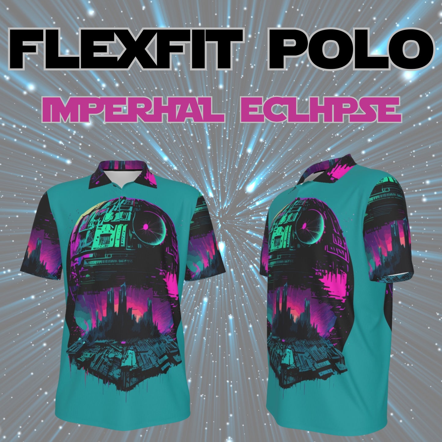 Galactic Legends Flexfit Polo β SithWave, HothBreaker, and More (5 Designs)