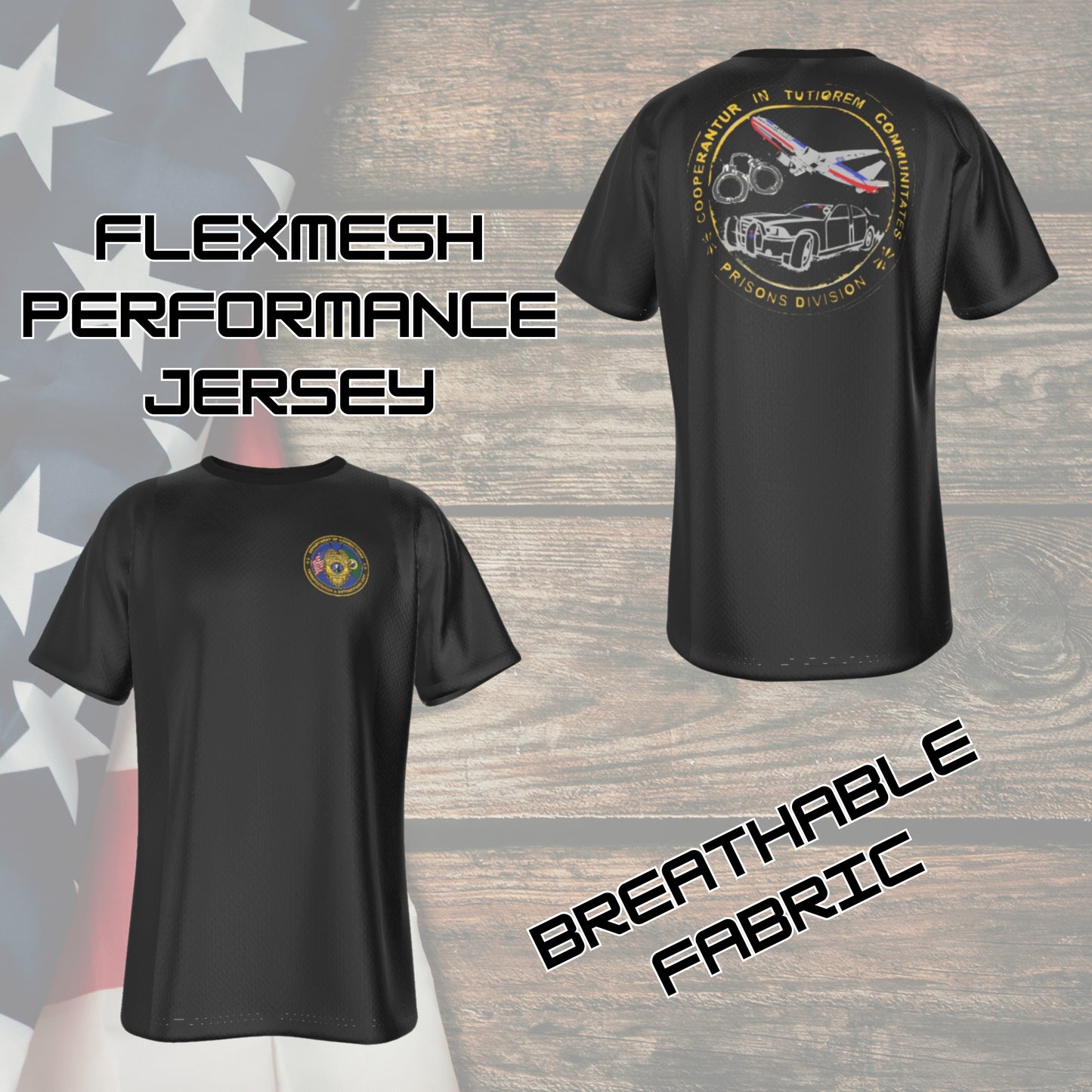 🛡️ WA DOC Transportation Unit – FlexMesh Performance Jersey