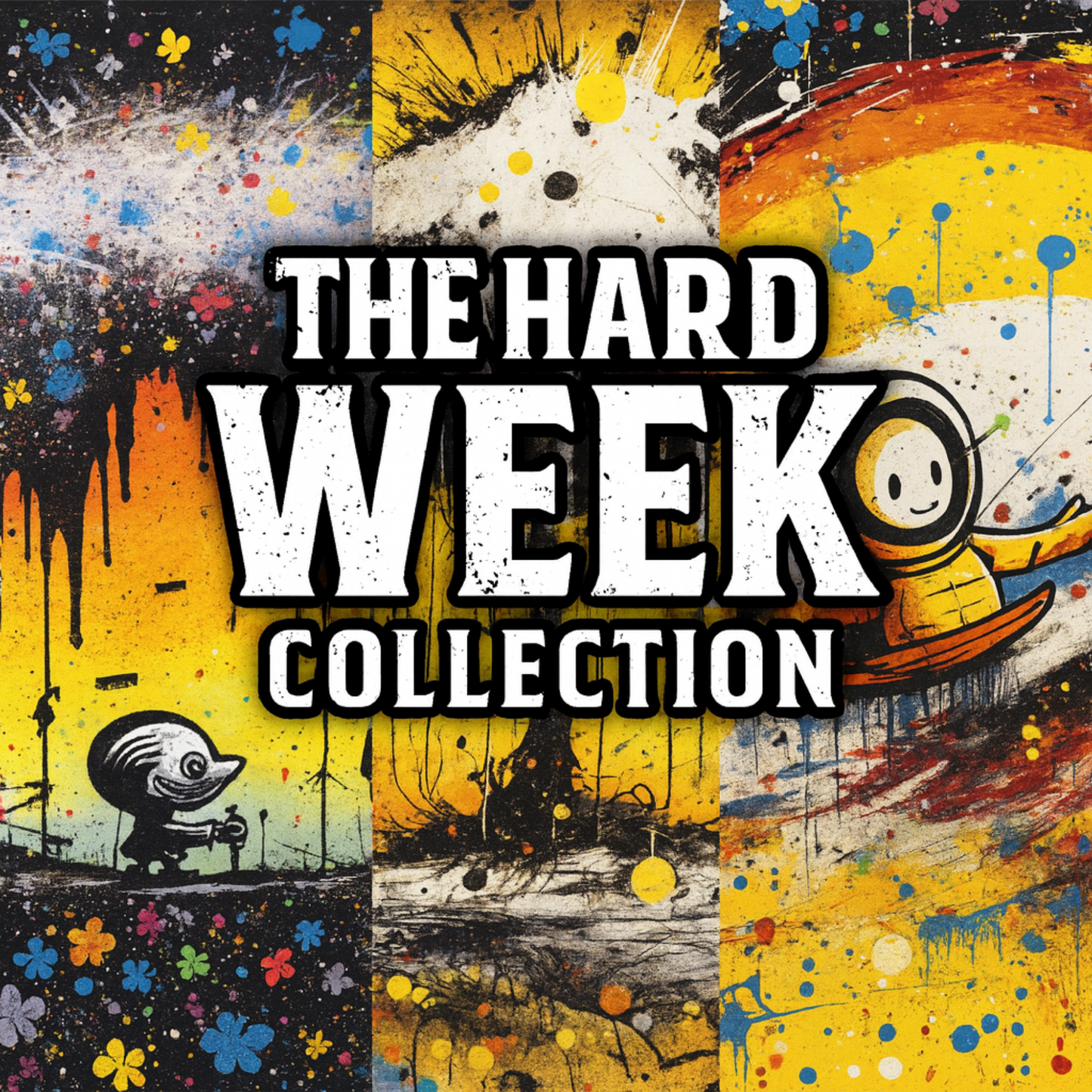 🔥 The Hard Week Collection 🔩 – Flexfit Polos Inspired by the Weekly Grind (Mon 🖤 | Wed 🌀 | Fri 💛)