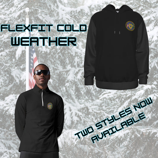 🛡️ WA DOC Transportation Unit – FlexFit Outerwear Series | Plush Hoodie or Lightweight Quarter-Zip