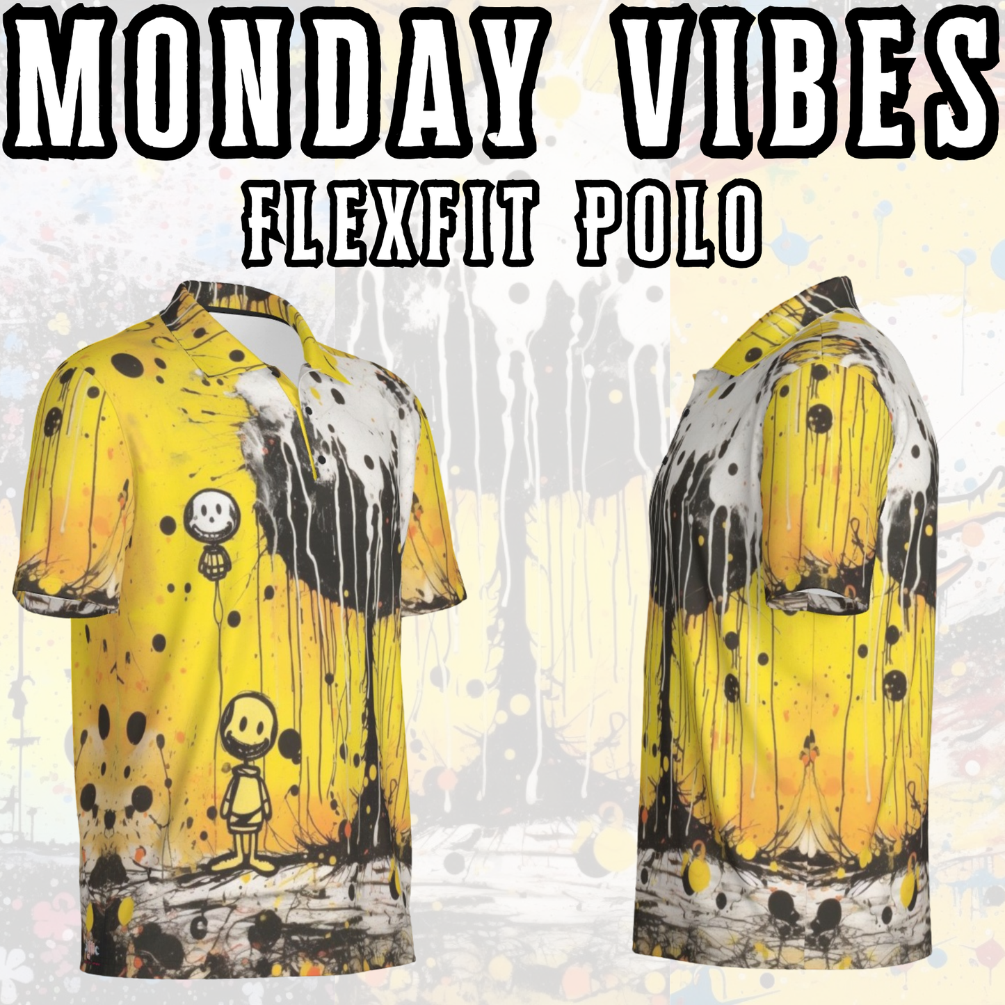 🔥 The Hard Week Collection 🔩 – Flexfit Polos Inspired by the Weekly Grind (Mon 🖤 | Wed 🌀 | Fri 💛)
