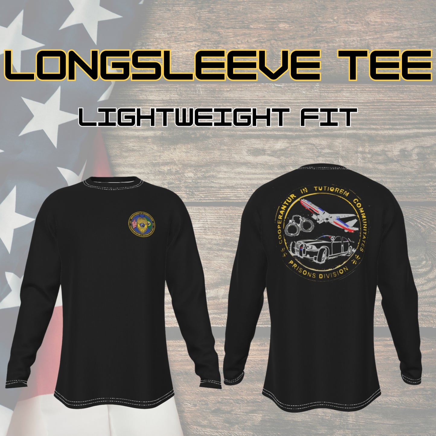 🛡️ WA DOC Transportation Unit – FlexLine Long Sleeve Series | Lightweight Tee or Heavyweight Sweater