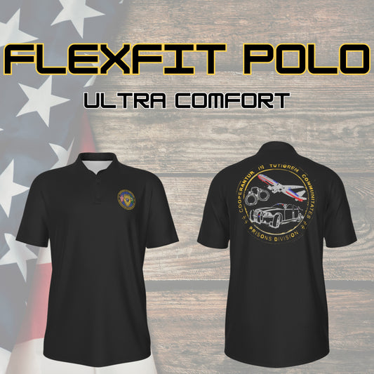 🛡️ WA DOC Transportation Unit – FlexFit Performance Polo