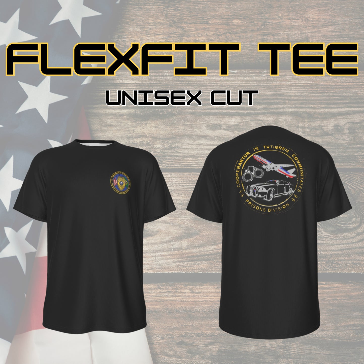 🛡️ WA DOC Transportation Unit – FlexLine Performance Tee | FlexFit (Unisex) or FlexChic (Women’s Tapered Cut)