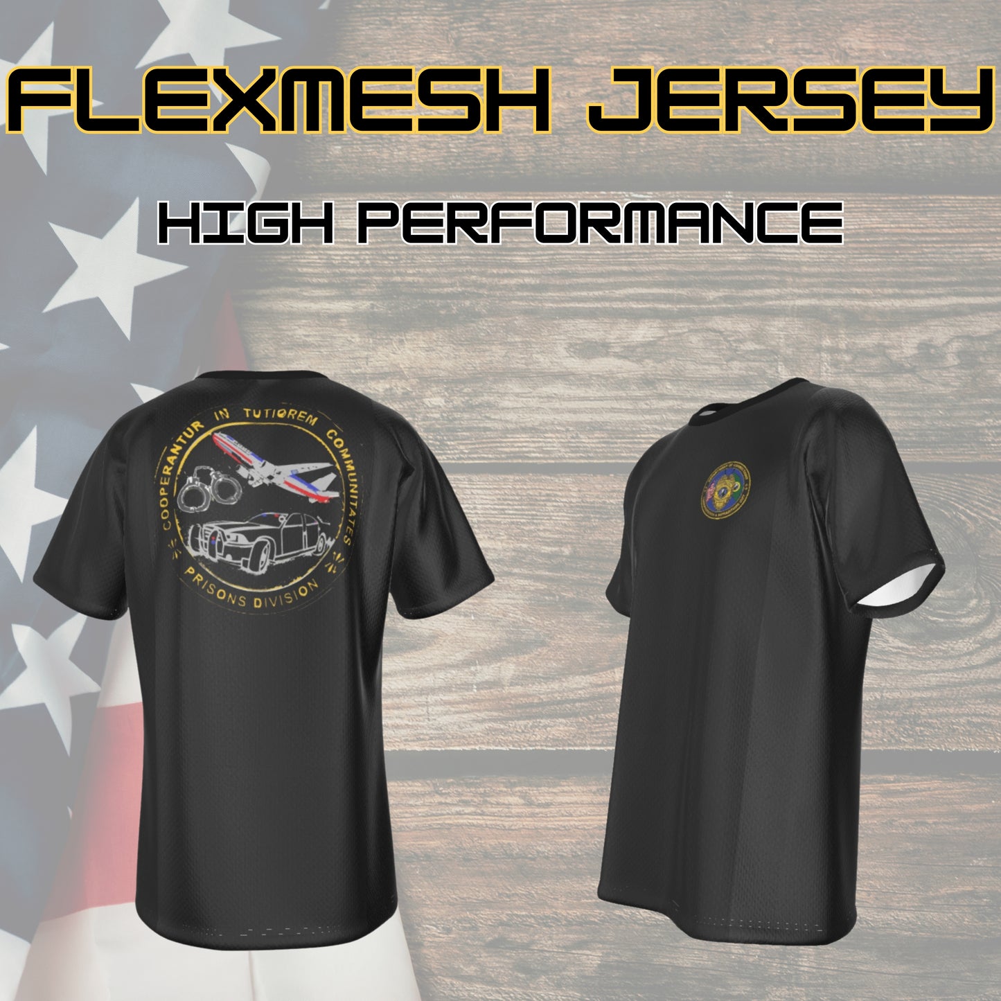 🛡️ WA DOC Transportation Unit – FlexMesh Performance Jersey