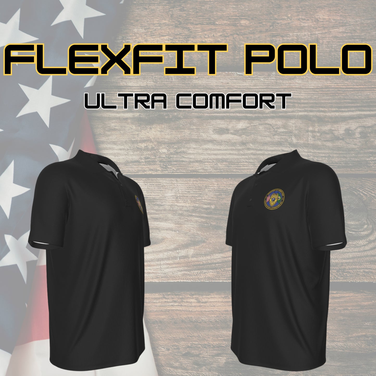 🛡️ WA DOC Transportation Unit – FlexFit Performance Polo