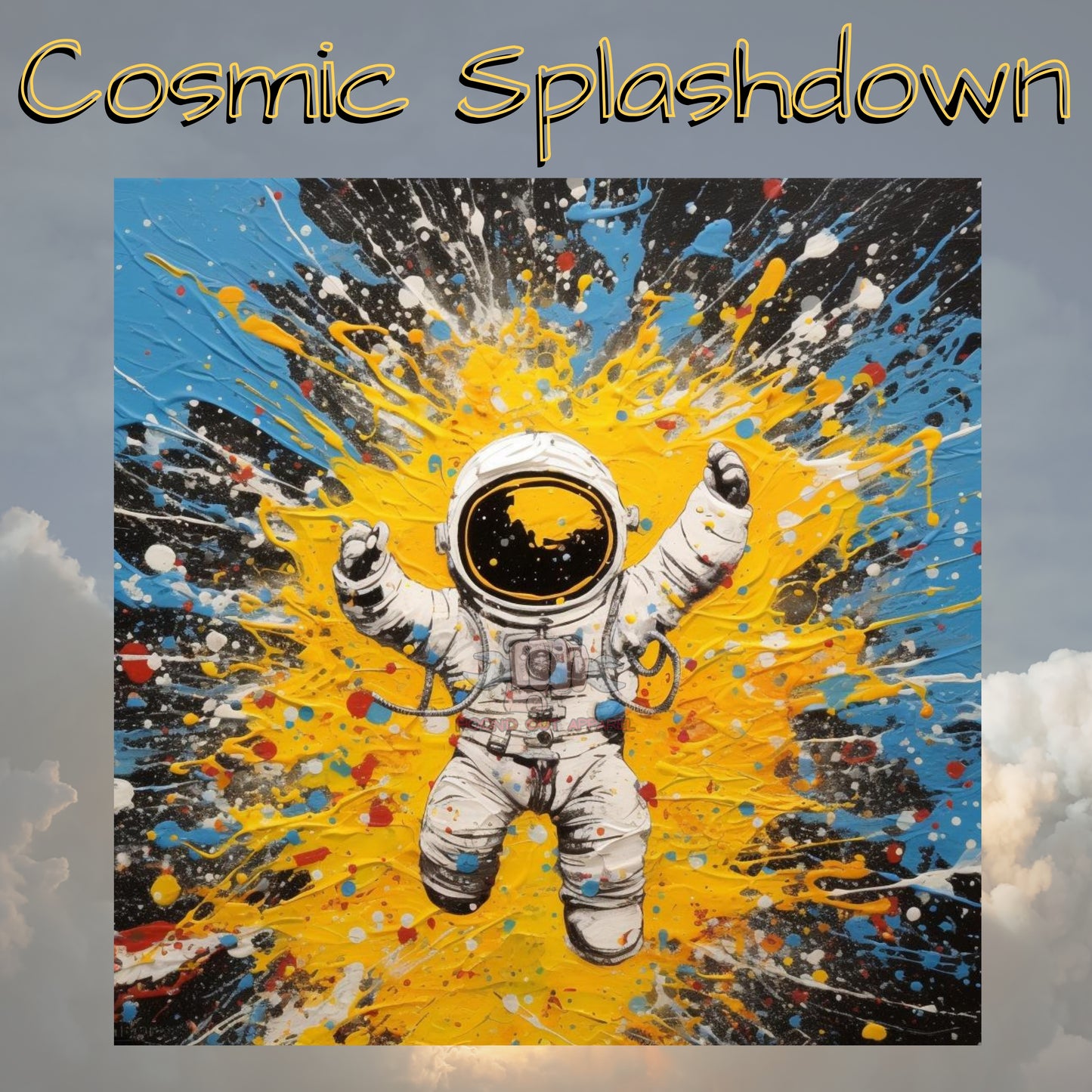 🌌 Cosmic Splashdown – Flexfit Polo 👨‍🚀💥