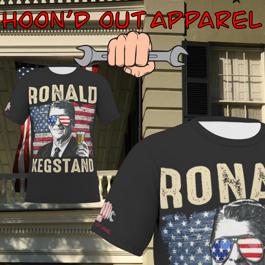 Ronald Kegstand | FlexFit Tee | Drunk Presidents