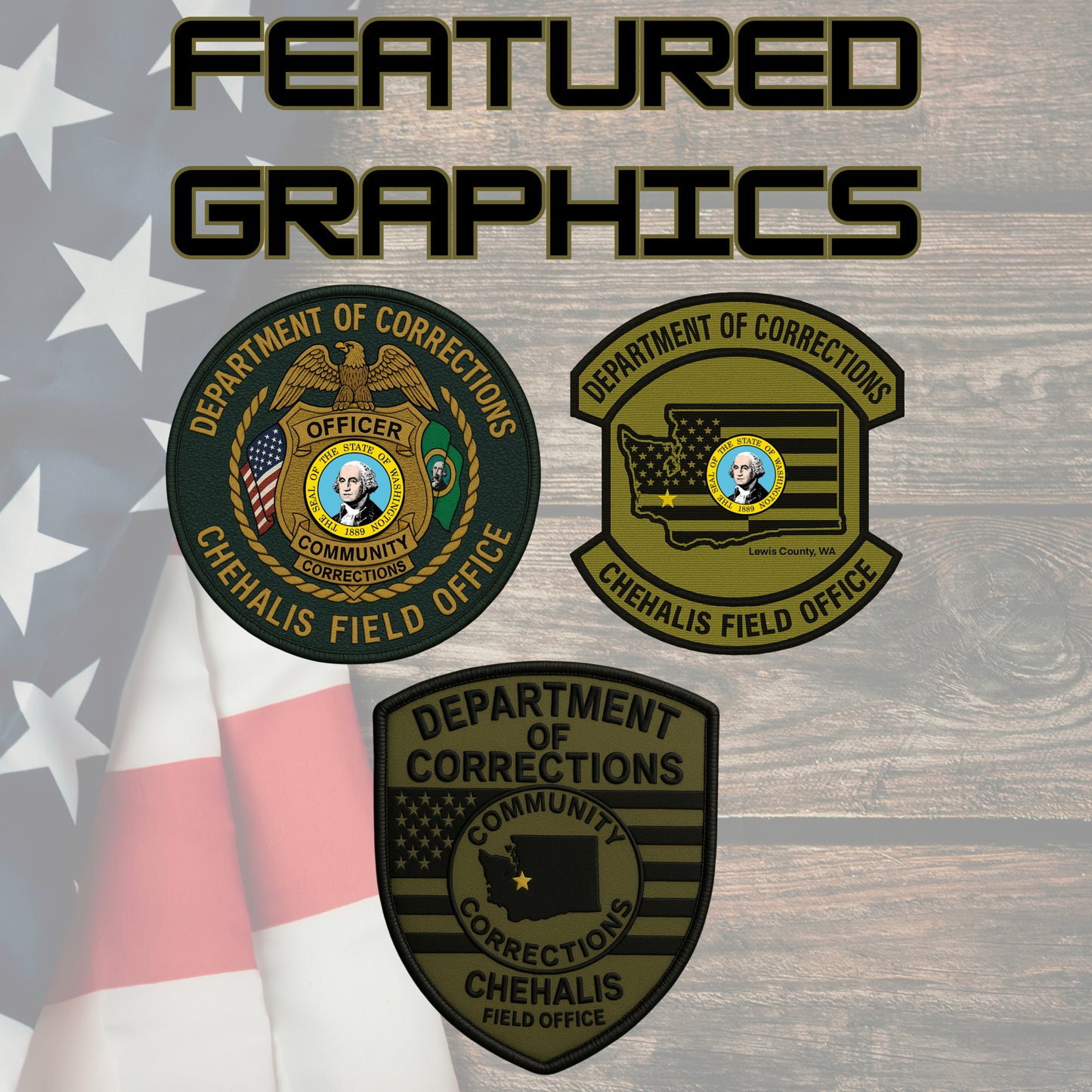 🛡️ WA DOC Chehalis Office – FlexFit Performance Polo