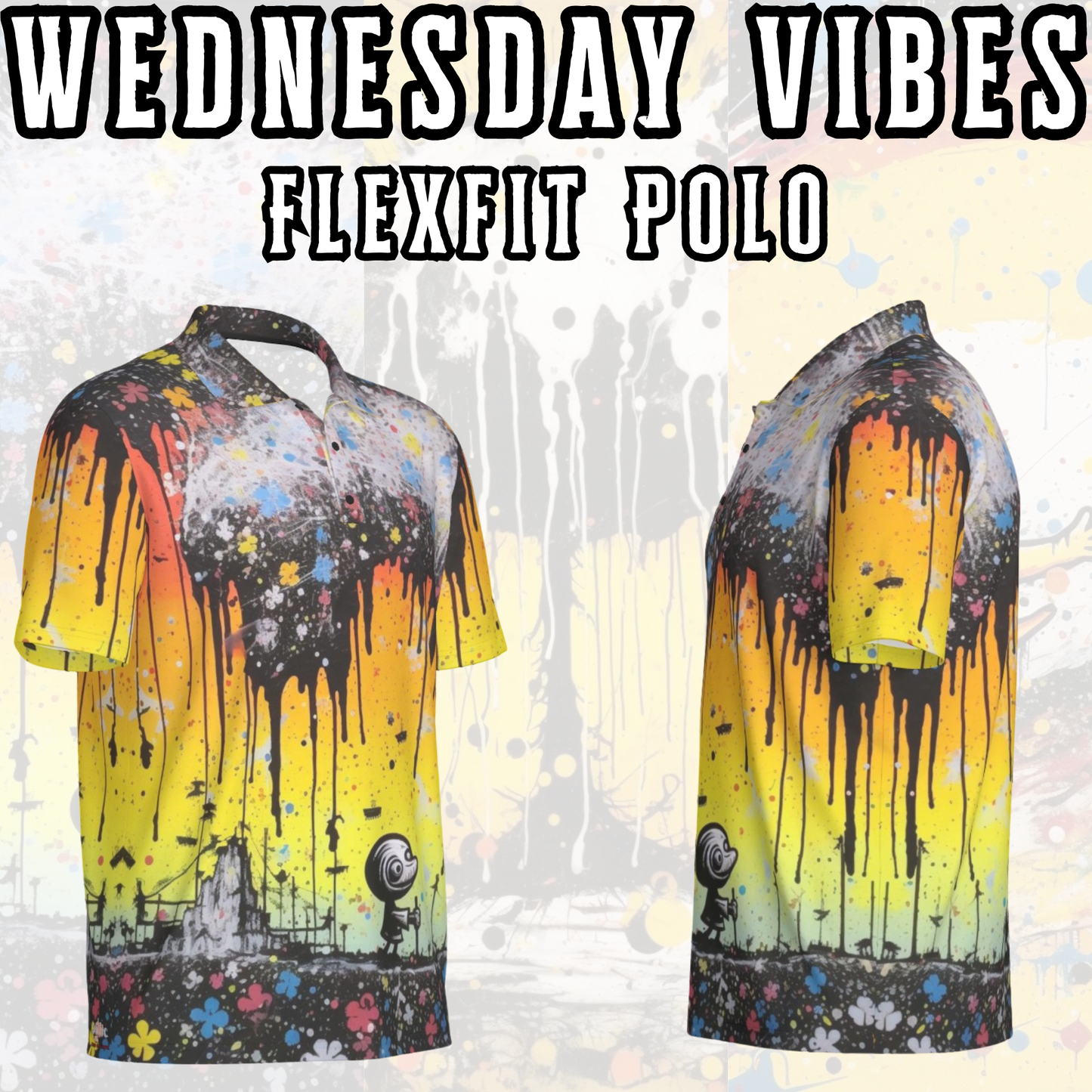 🔥 The Hard Week Collection 🔩 – Flexfit Polos Inspired by the Weekly Grind (Mon 🖤 | Wed 🌀 | Fri 💛)