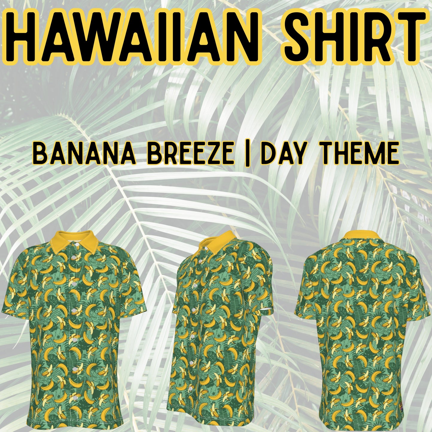 The Banana Collection – Choose Your Style 🍌🌿🖤 (Polo, Button Down, or Hoodie)