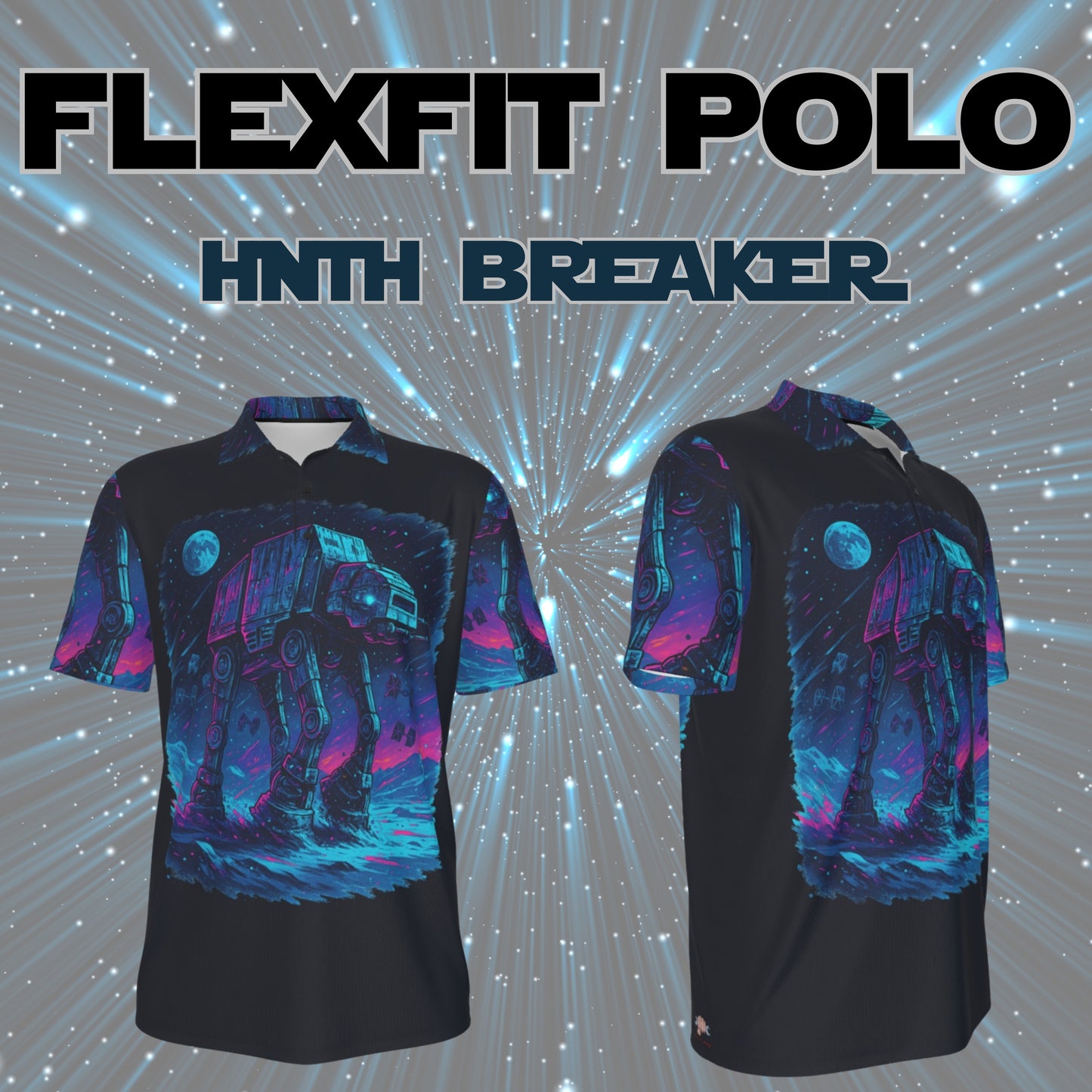 Galactic Legends Flexfit Polo – SithWave, HothBreaker, and More (5 Designs)