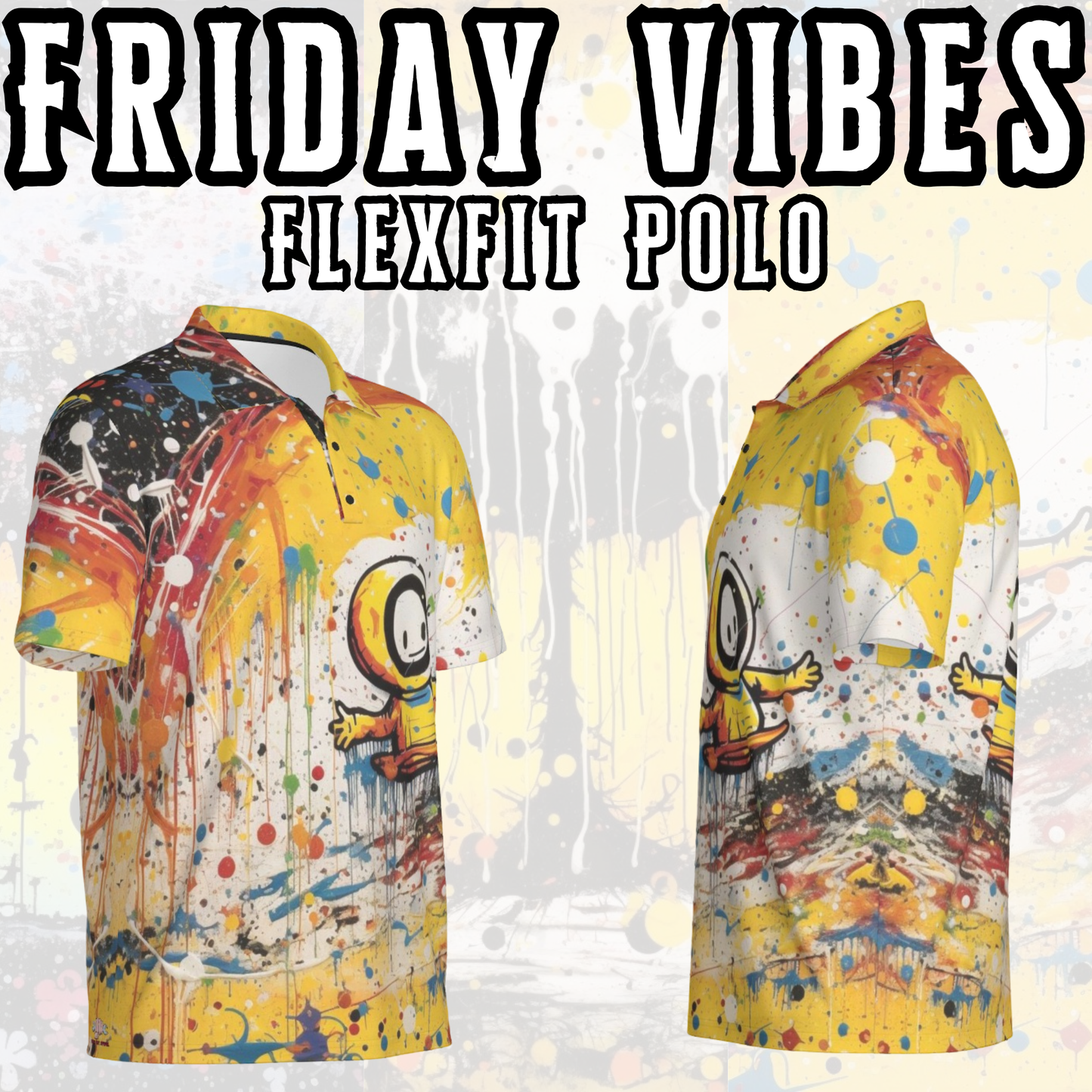 🔥 The Hard Week Collection 🔩 – Flexfit Polos Inspired by the Weekly Grind (Mon 🖤 | Wed 🌀 | Fri 💛)