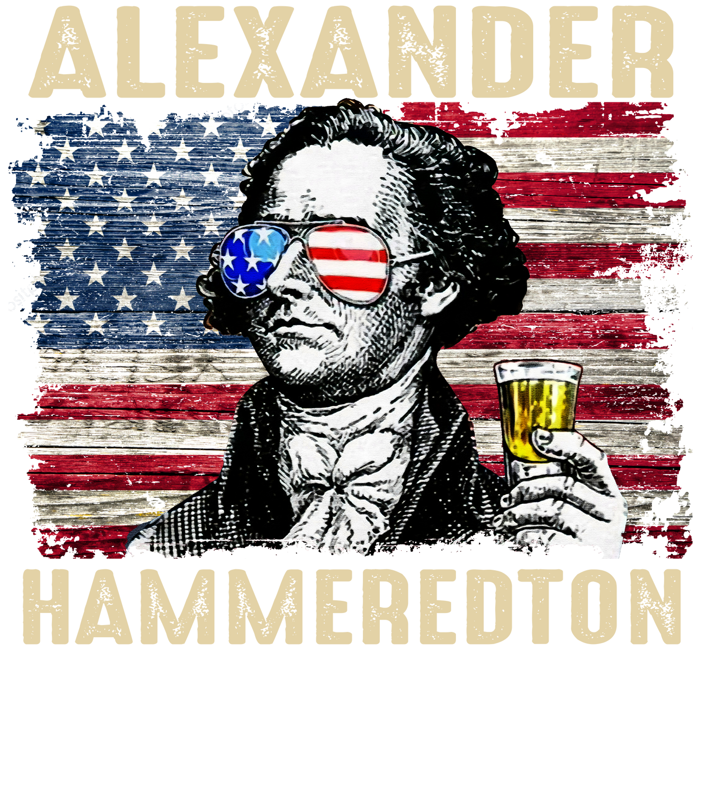 Alexander Hammeredton | FlexFit Tee | Drunk Presidents