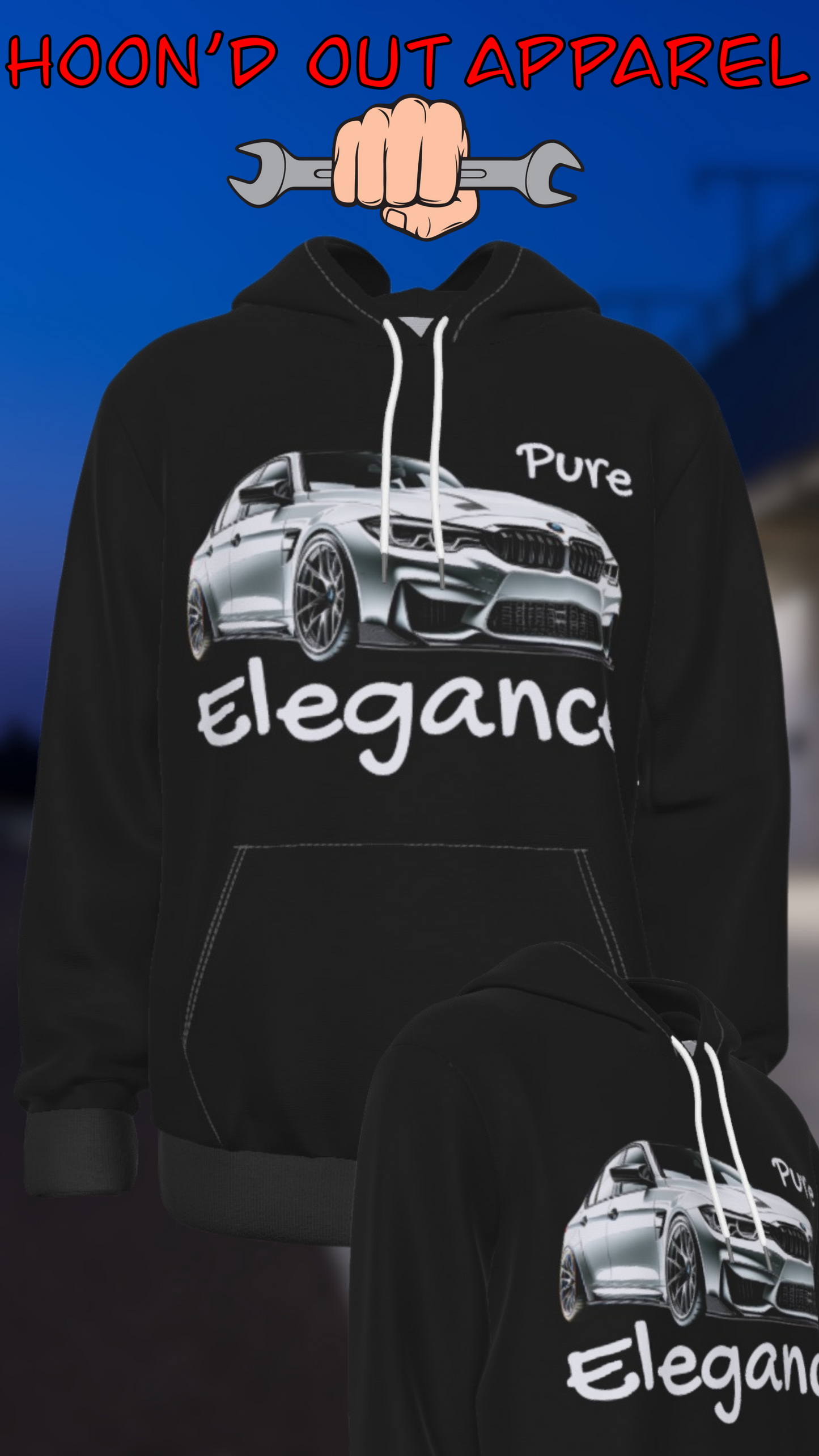 Pure Elegance | FlexFit Hoodie | Automotive Collection