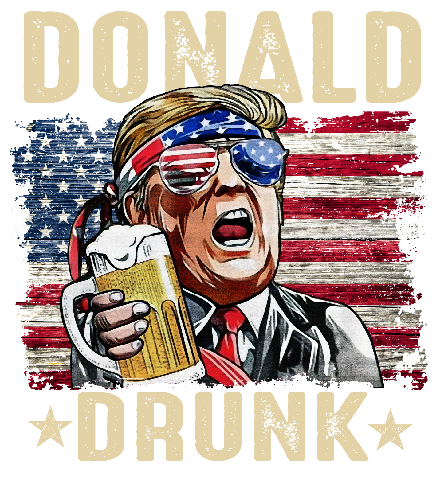 Donald Drunk | FlexFit Tee | Drunk Presidents