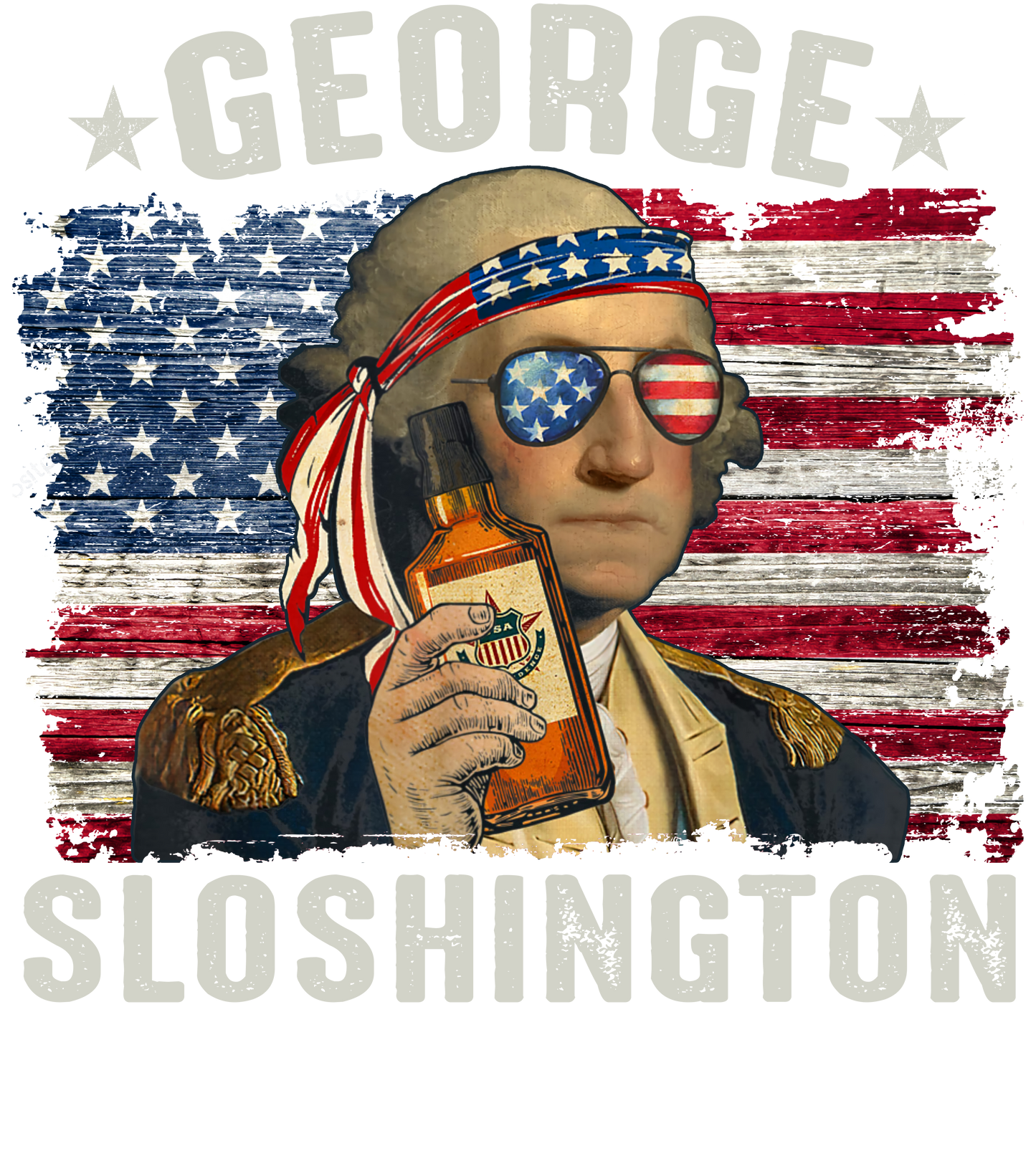 George Sloshington | FlexFit Tee | Drunk Presidents