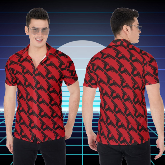 Dueling Glocks | Miami Vice / Hawaiian Shirt | Red