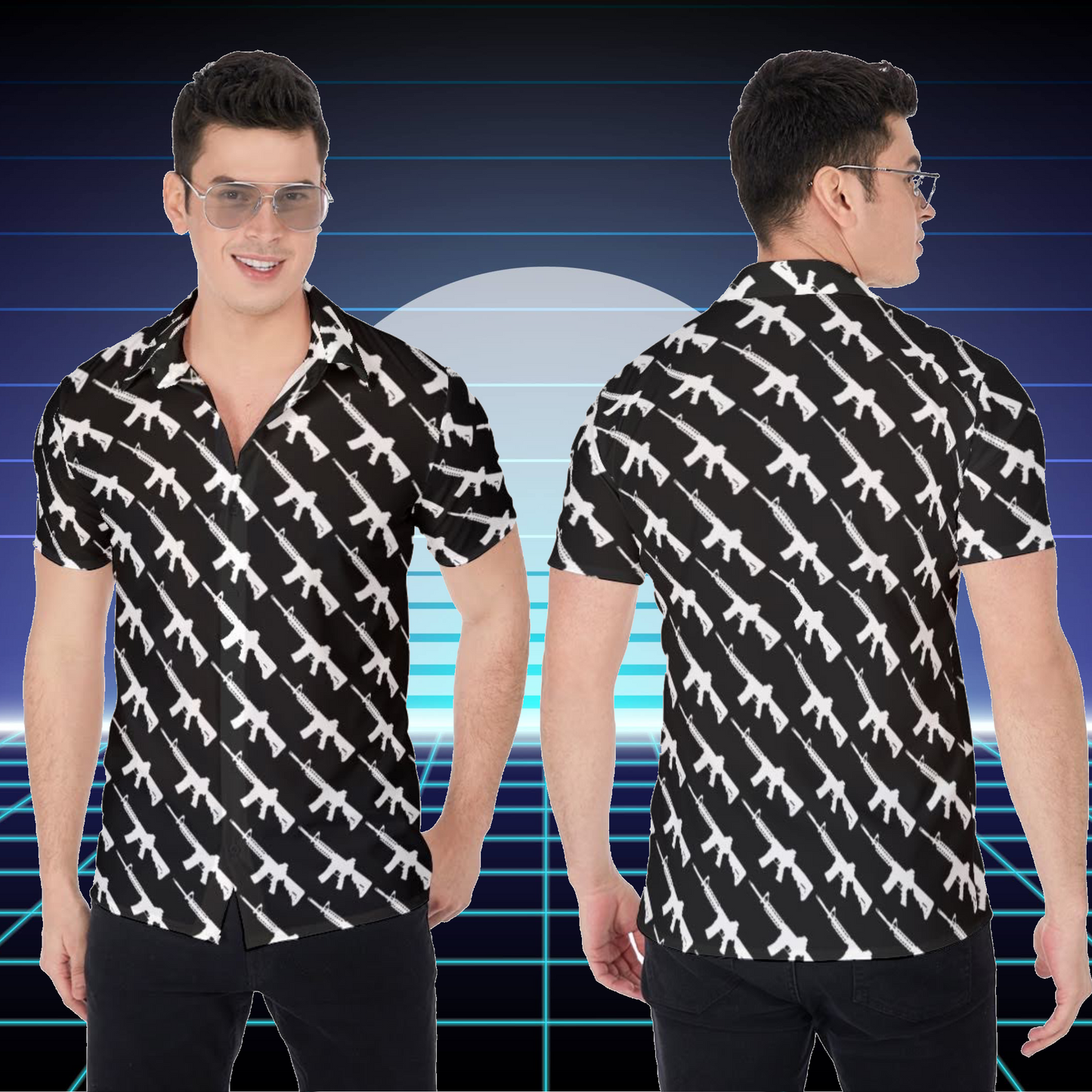 AR-15 Platform | Miami Vice / Hawaiian Shirt | Black