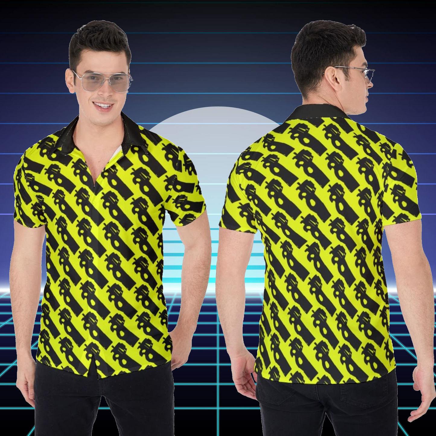 YellaJacket P-90 | Miami Vice / Hawaiian Shirt | Yellow