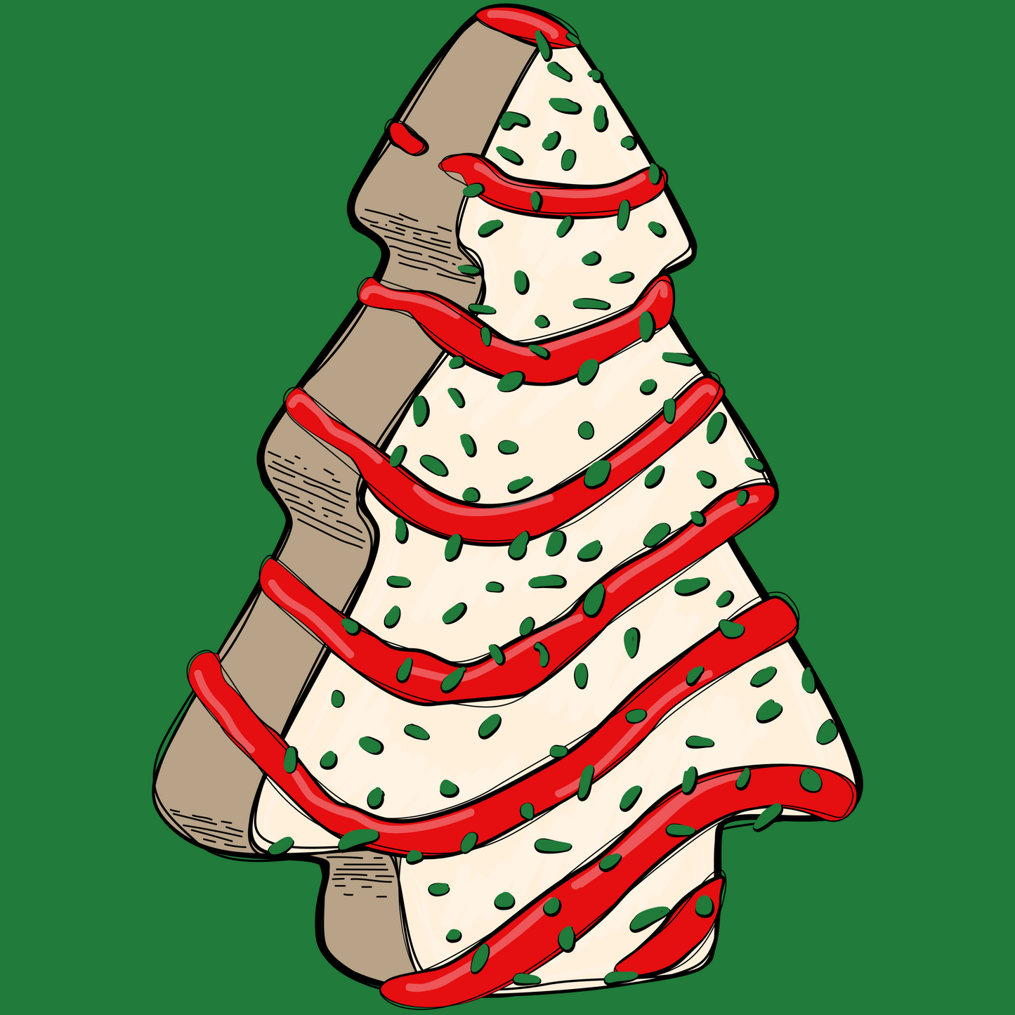 Christmas Tree Cake | Miami Vice / Hawaiian Shirt | Vanilla