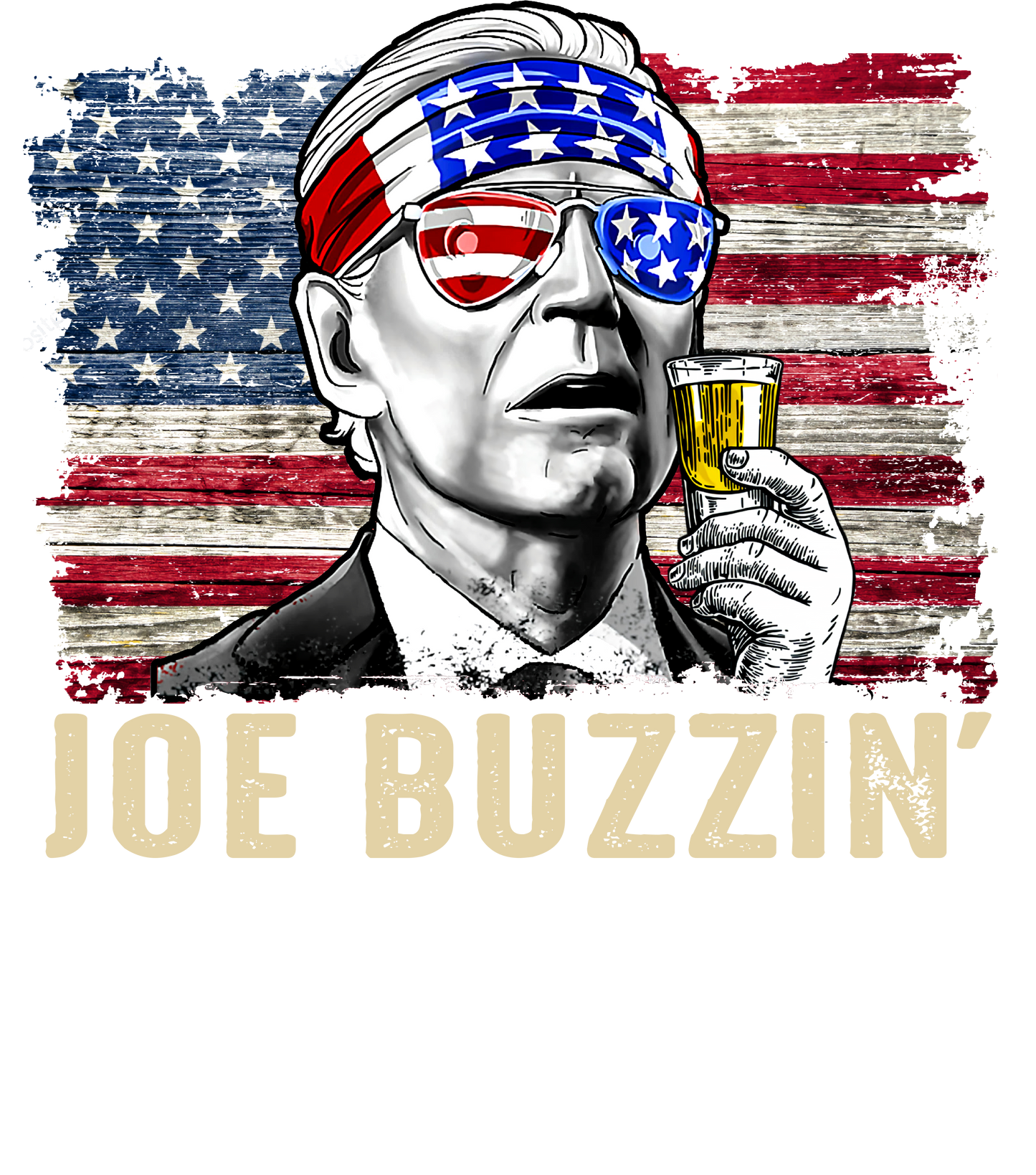 Joe Buzzin | FlexFit Tee | Drunk Presidents