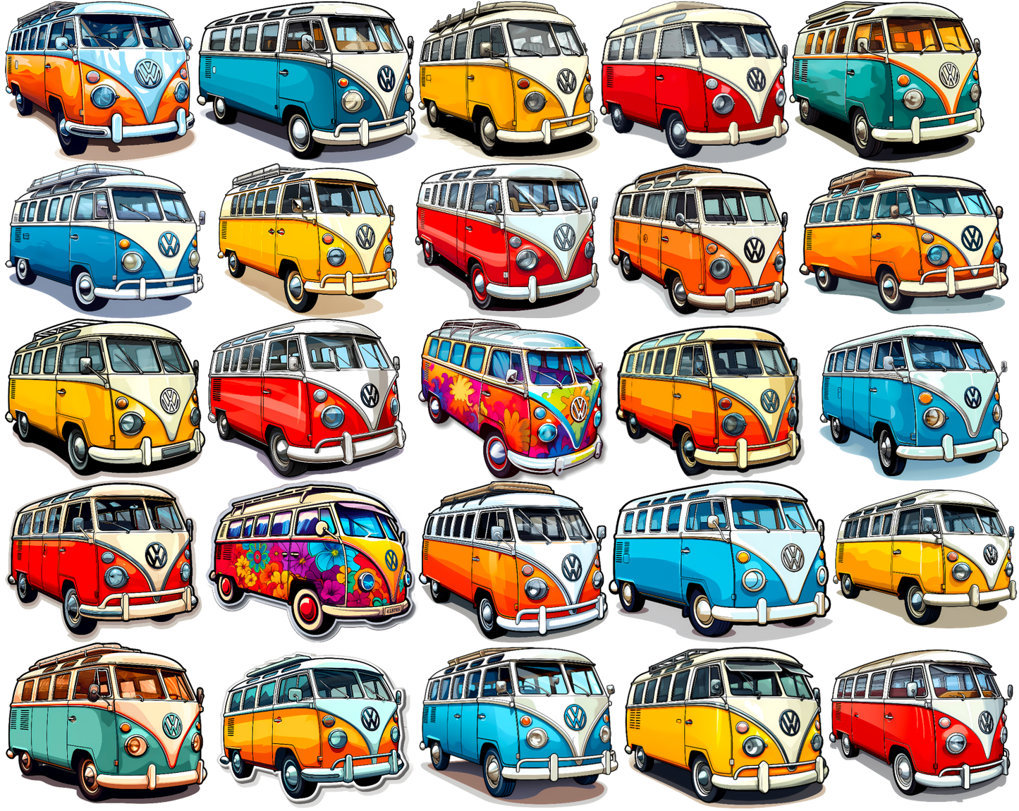 VW Van Life | Miami Vice / Hawaiian Shirt | Red