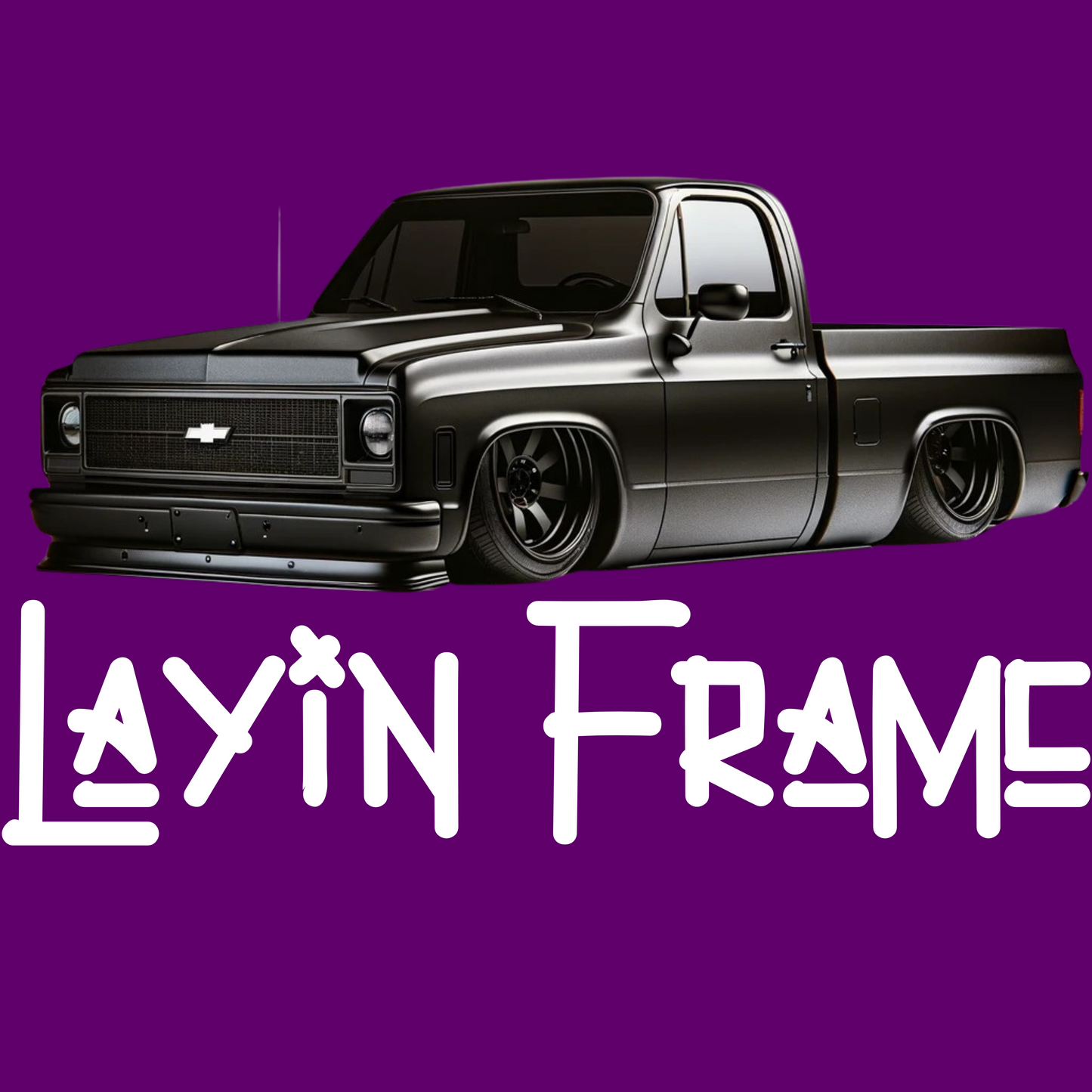 Layin' Frame | FlexFit Tee | Squarebody Chevrolet