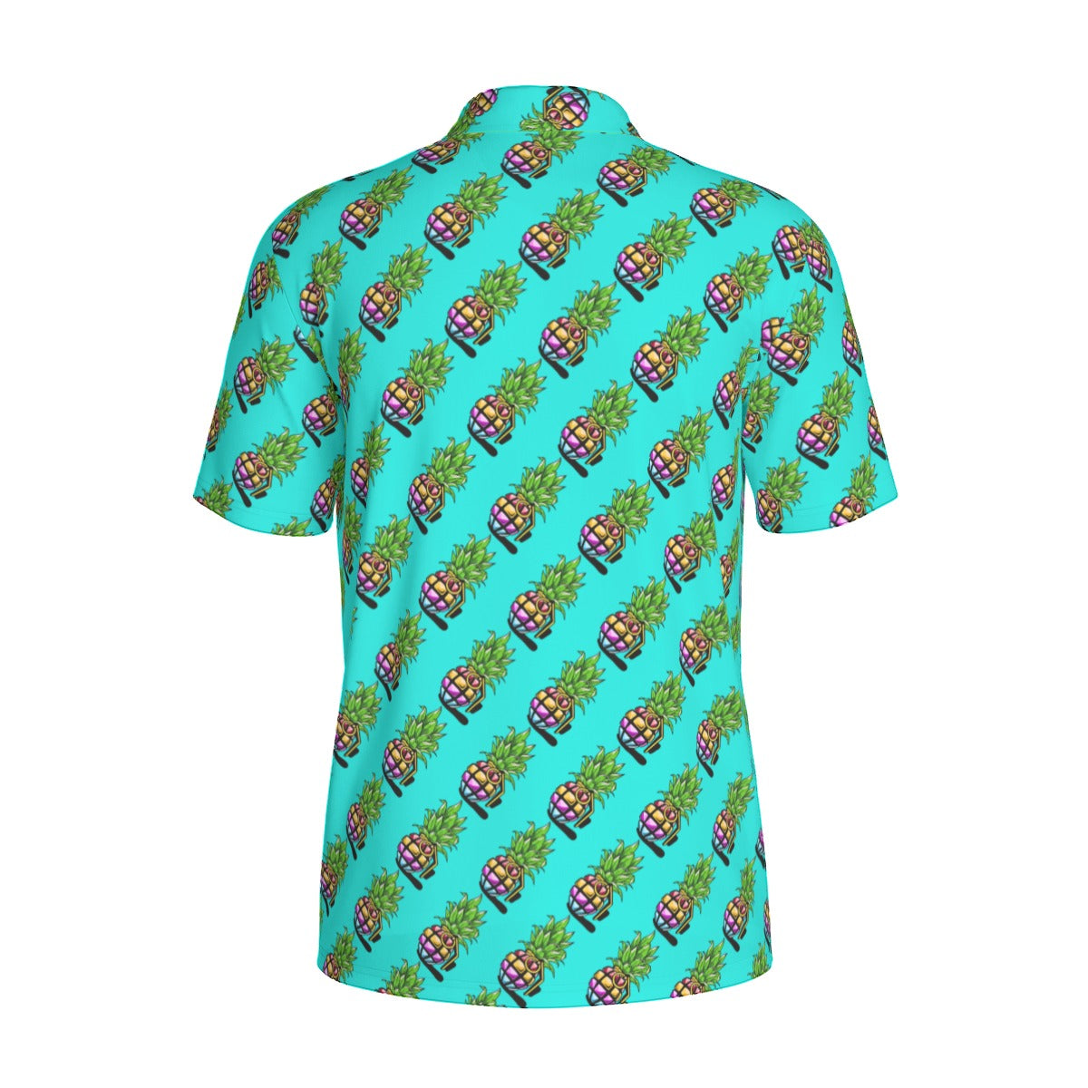 Pineapple Grenade | FlexFit Polo | Pineapple Blue