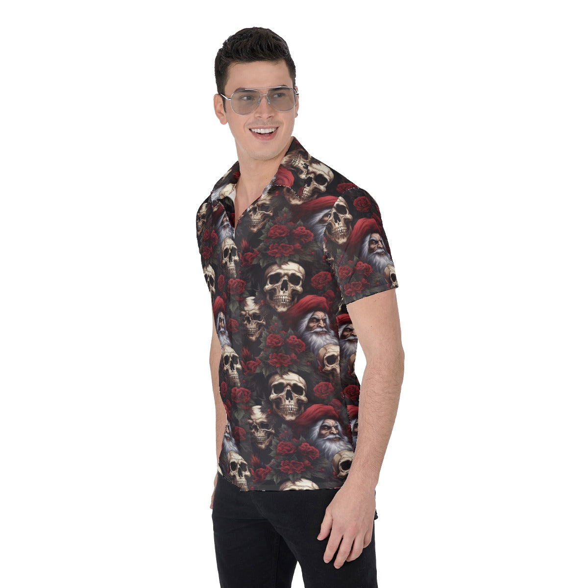 Santa's Secret | Miami Vice / Hawaiian Shirt | Gothic Xmas