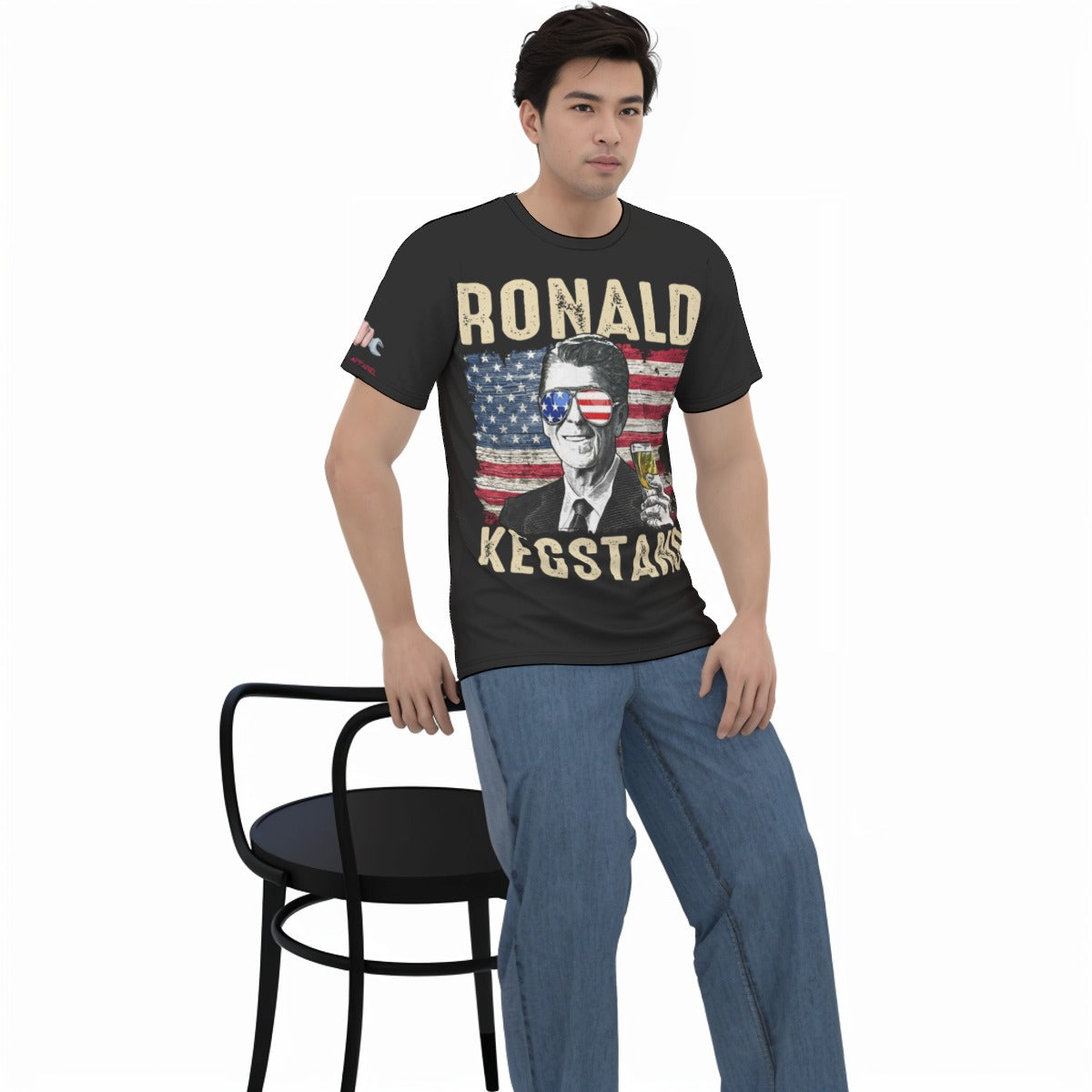 Ronald Kegstand | FlexFit Tee | Drunk Presidents