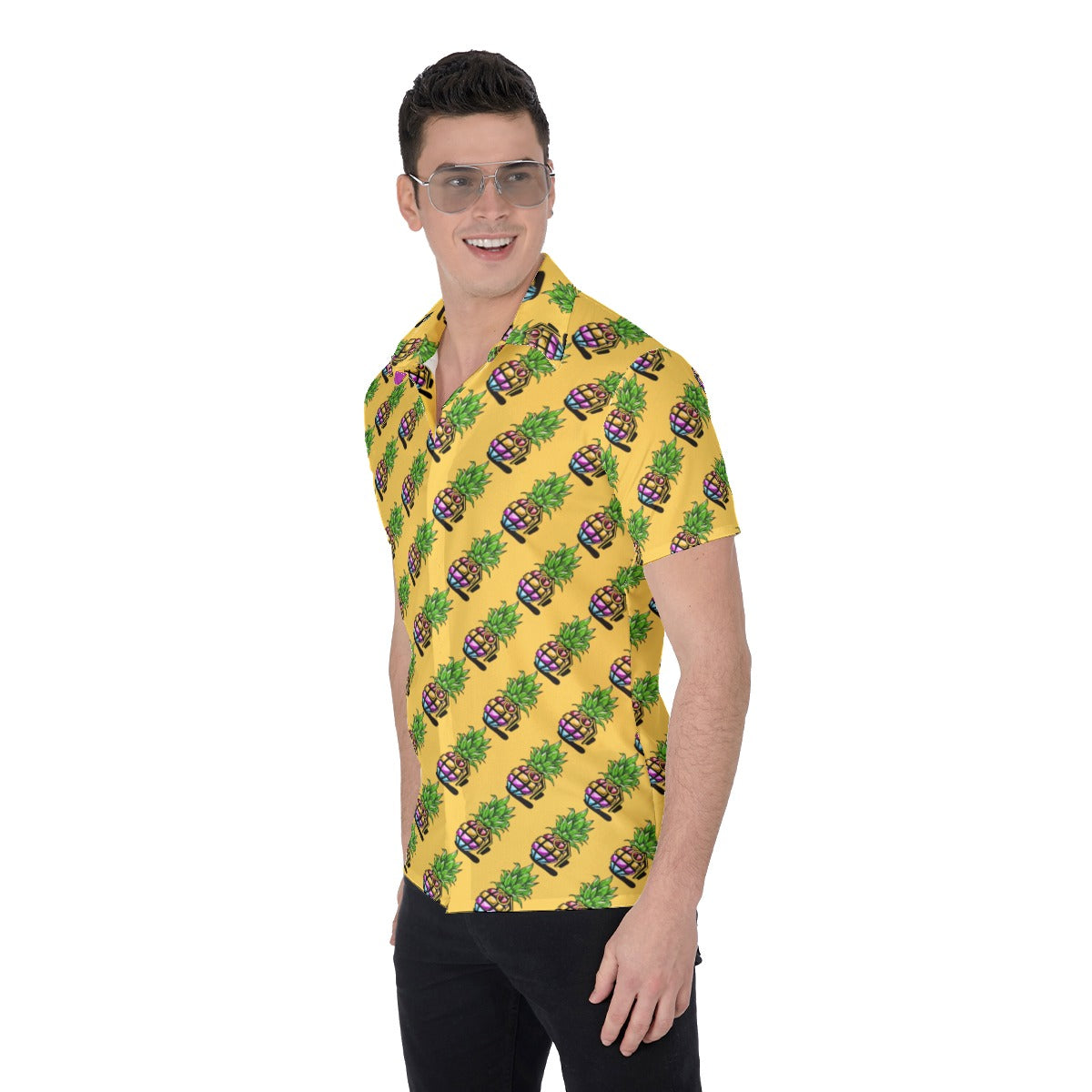 Pineapple Grenade | Miami Vice / Hawaiian Shirt | Pineapple Yellow