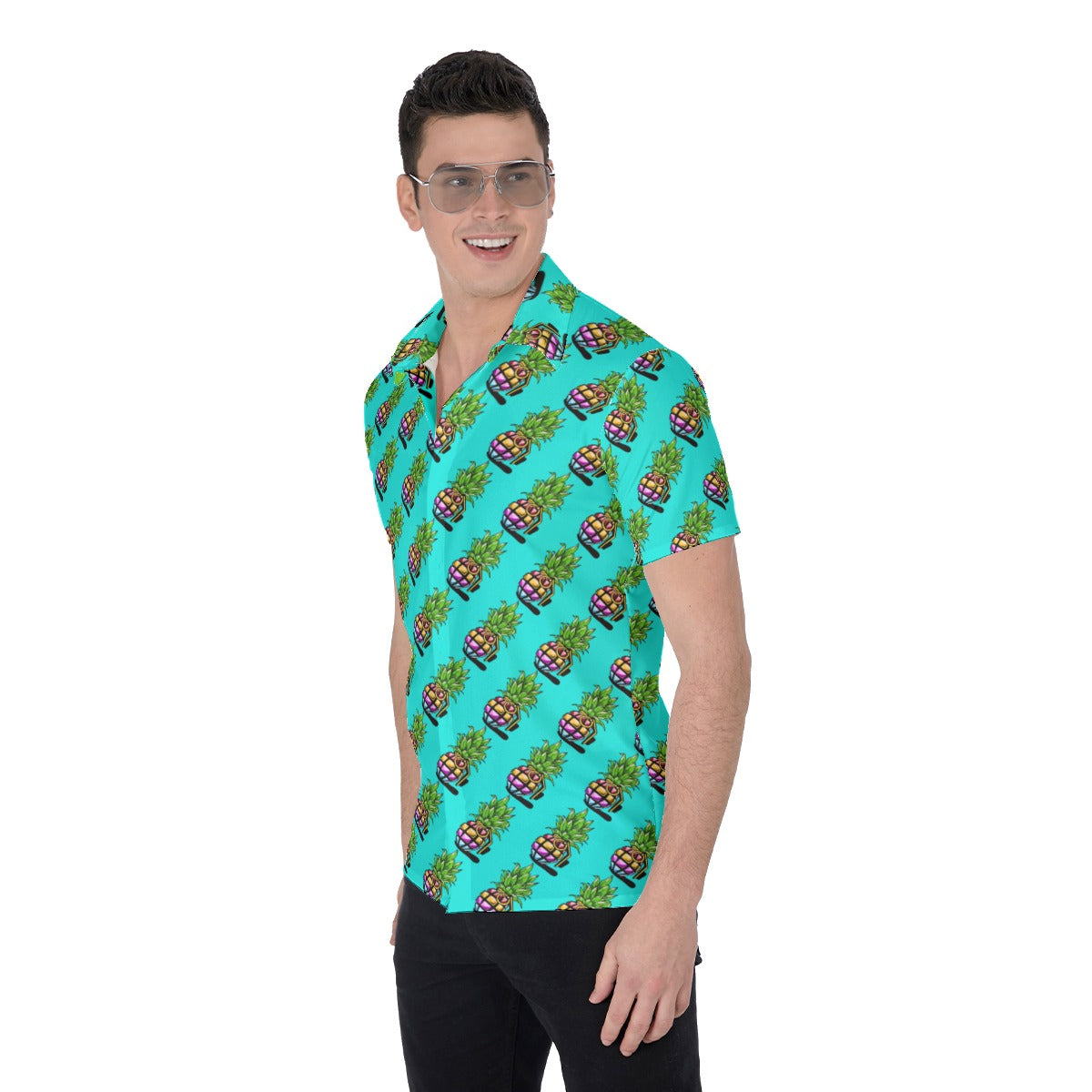 Pineapple Grenade | Miami Vice / Hawaiian Shirt | Pineapple Blue