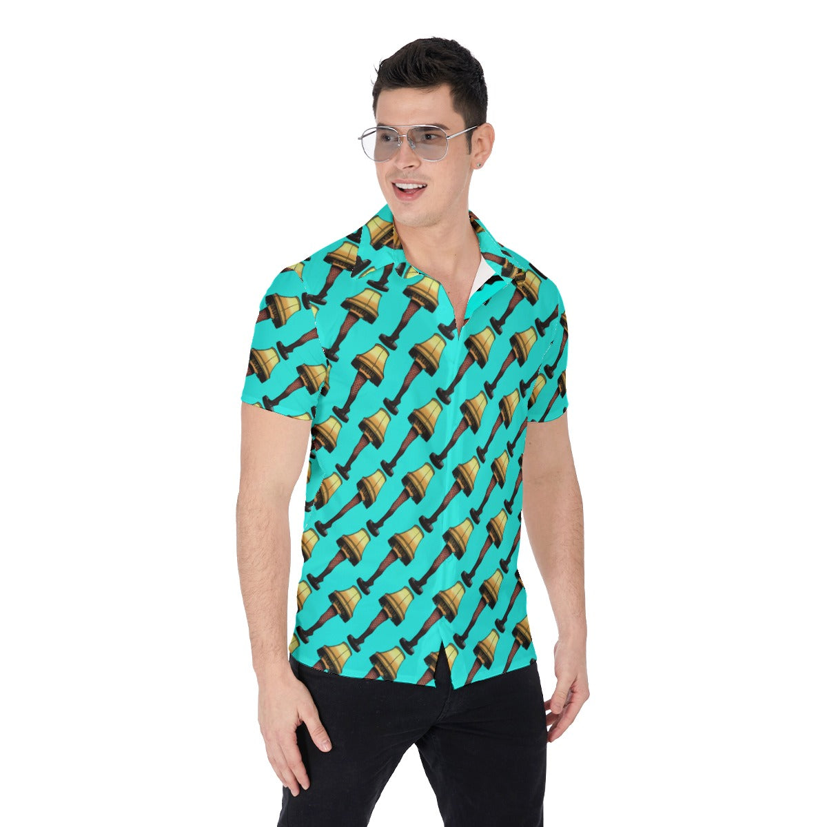 Leg Lamp | Miami Vice / Hawaiian Shirt | Pineapple Blue