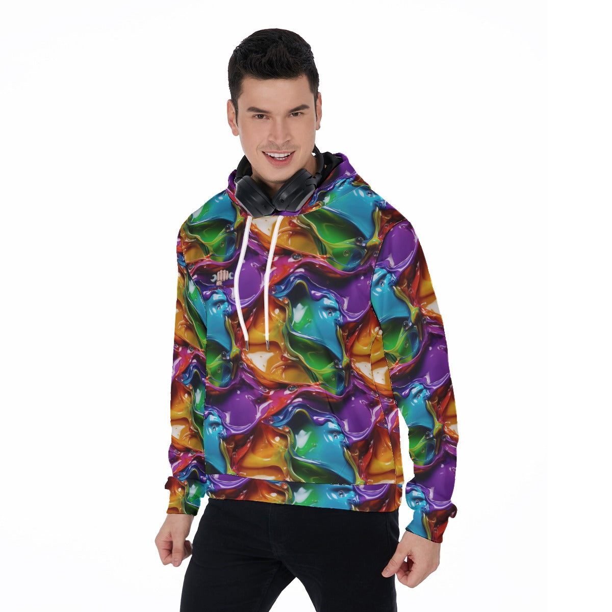 Chroma-Key .01 | FlexFit Hoodie | Wet Paint