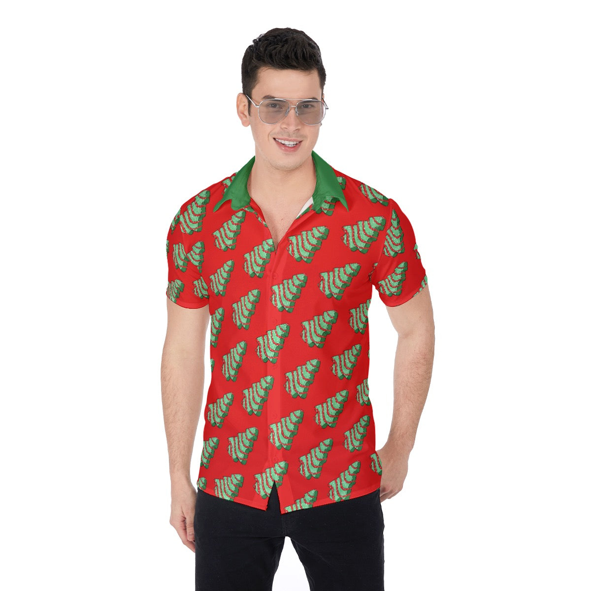 Christmas Tree Cake | Miami Vice / Hawaiian Shirt | Green / Red