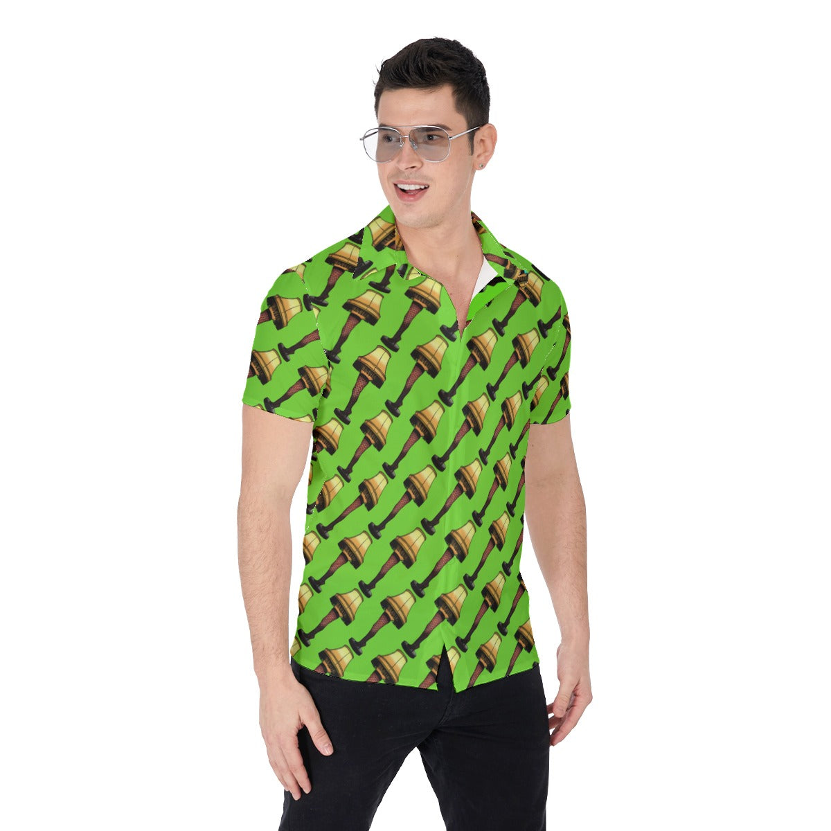 Leg Lamp | Miami Vice / Hawaiian Shirt | Pineapple Green