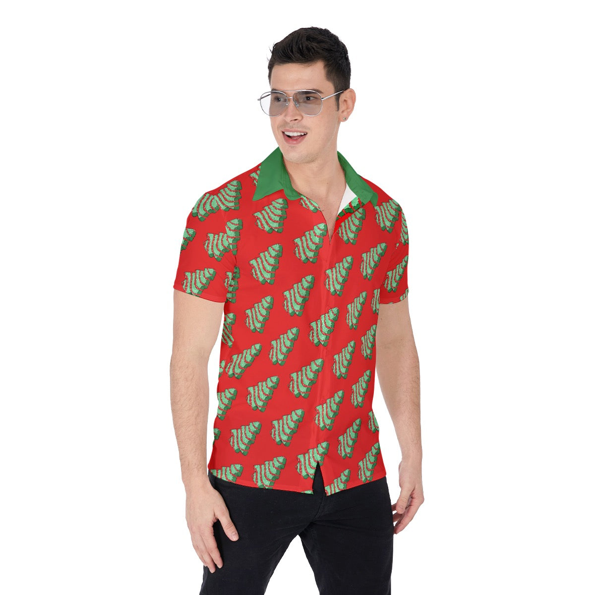 Christmas Tree Cake | Miami Vice / Hawaiian Shirt | Green / Red