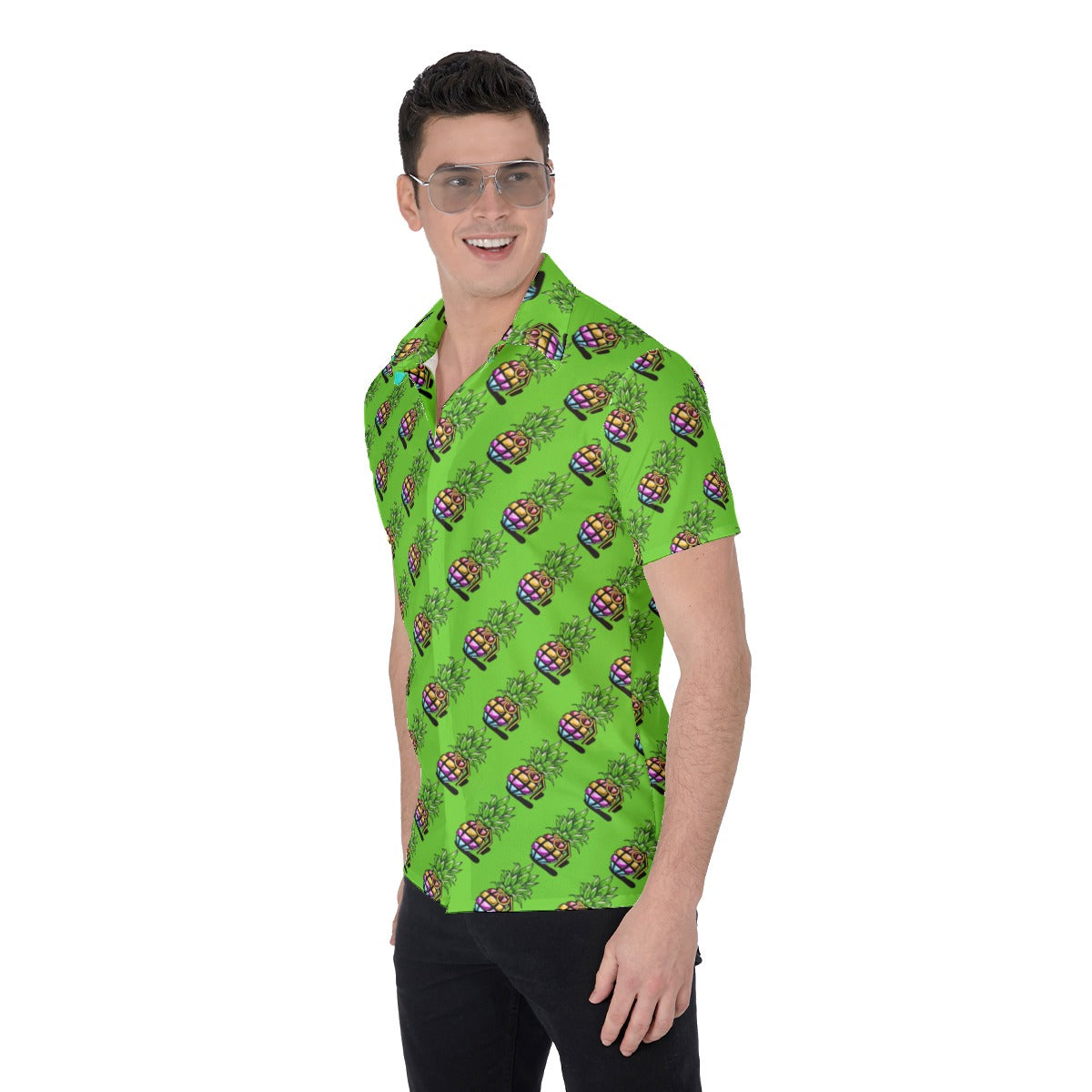 Pineapple Grenade | Miami Vice / Hawaiian Shirt | Pineapple Green