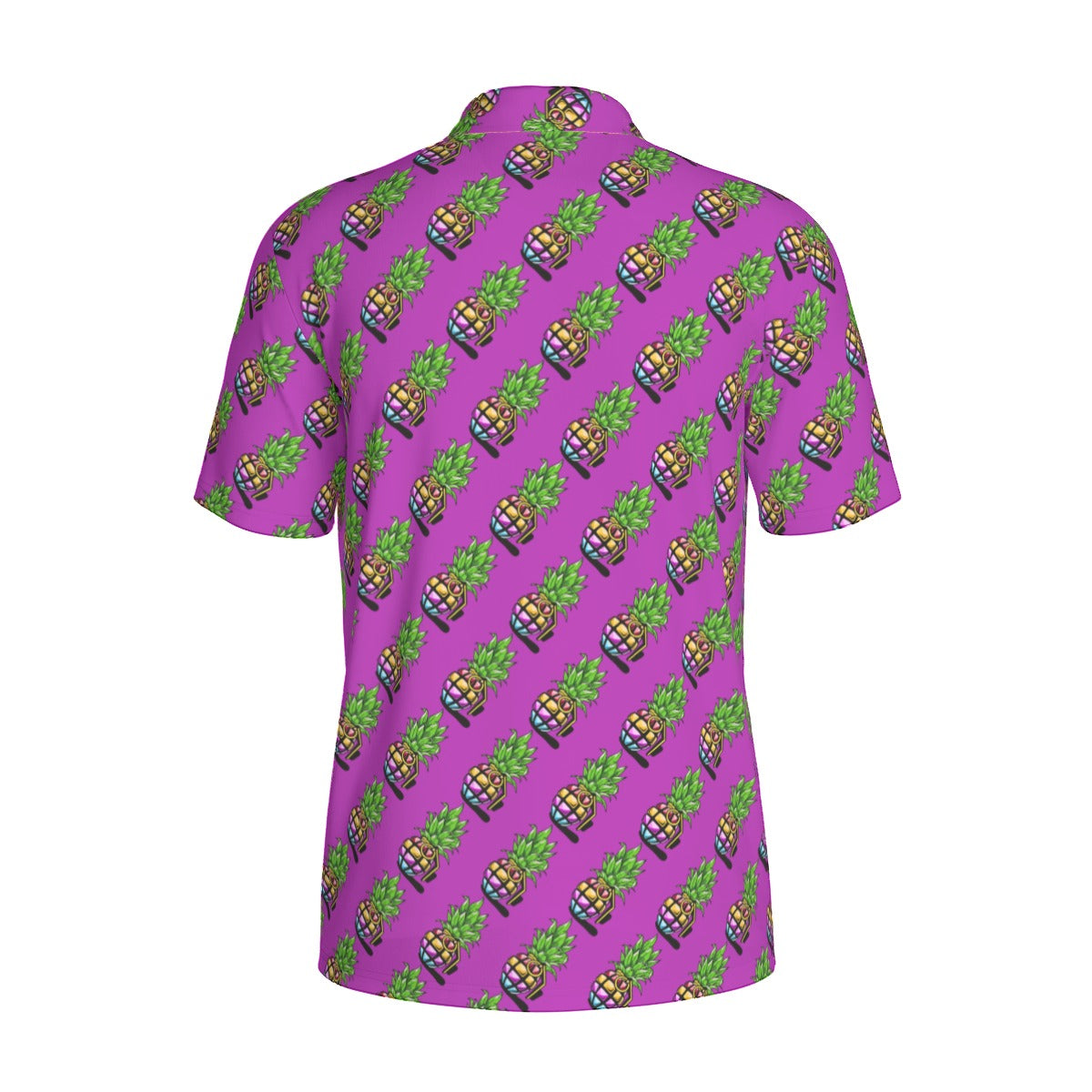 Pineapple Grenade | FlexFit Polo | Pineapple Purple