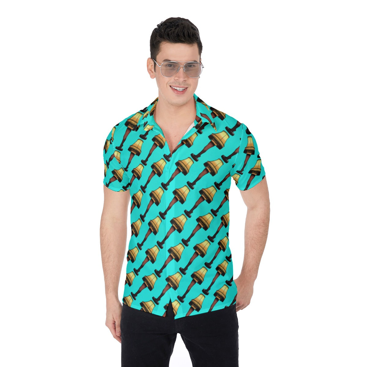 Leg Lamp | Miami Vice / Hawaiian Shirt | Pineapple Blue