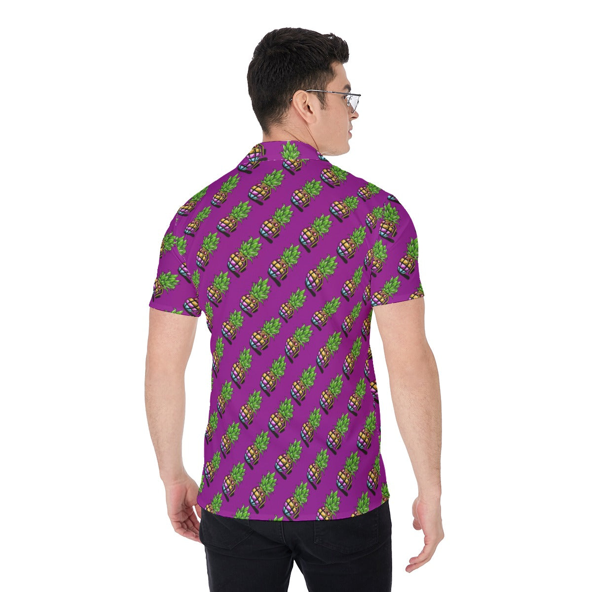 Pineapple Grenade | Miami Vice / Hawaiian Shirt | Pineapple Purple