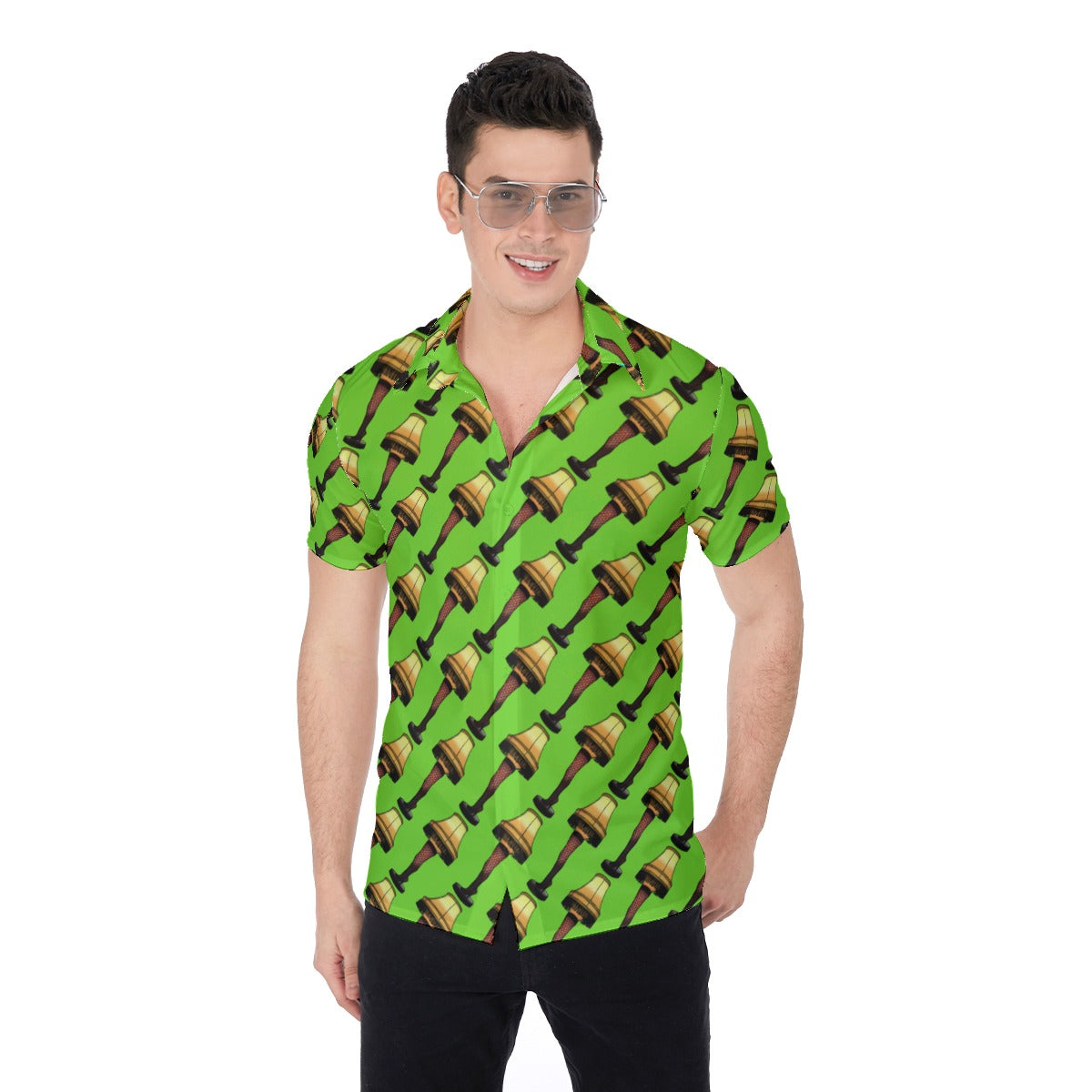 Leg Lamp | Miami Vice / Hawaiian Shirt | Pineapple Green