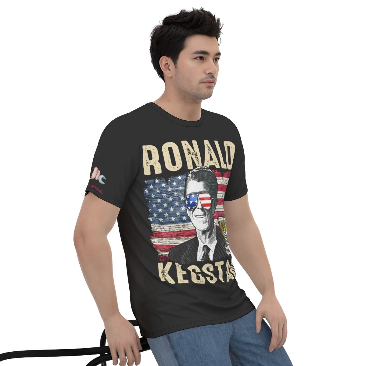 Ronald Kegstand | FlexFit Tee | Drunk Presidents