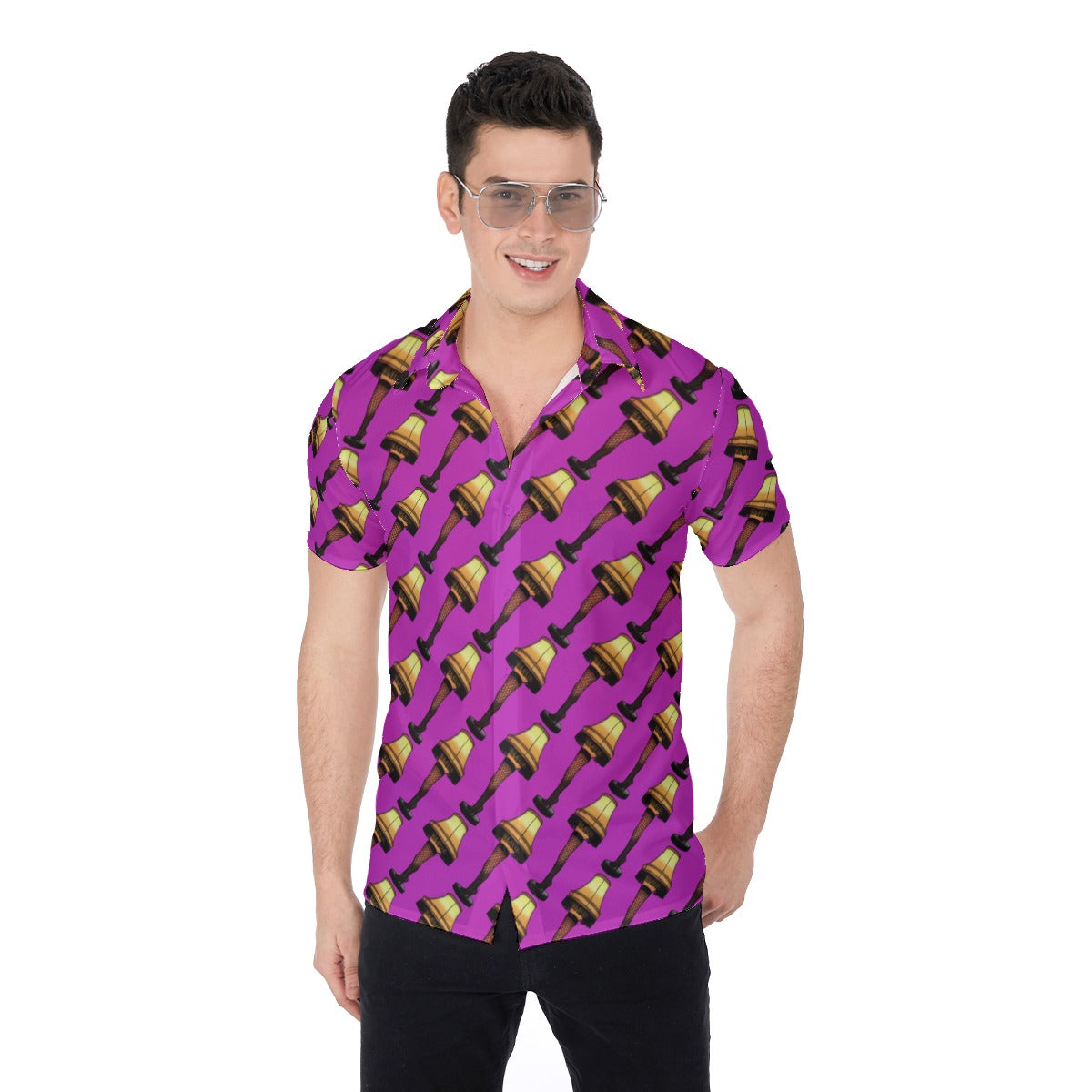 Leg Lamp | Miami Vice / Hawaiian Shirt | Pineapple Purple