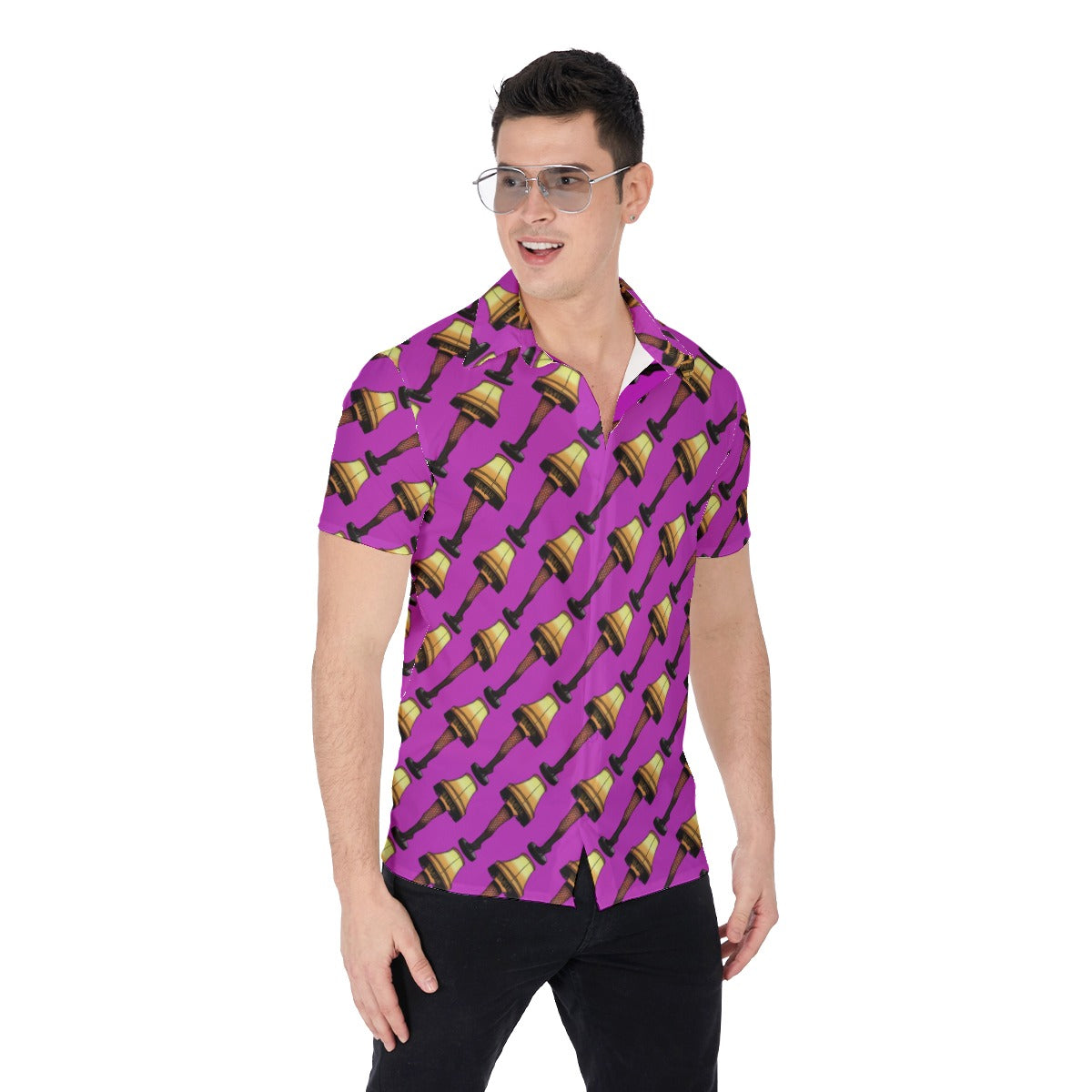 Leg Lamp | Miami Vice / Hawaiian Shirt | Pineapple Purple