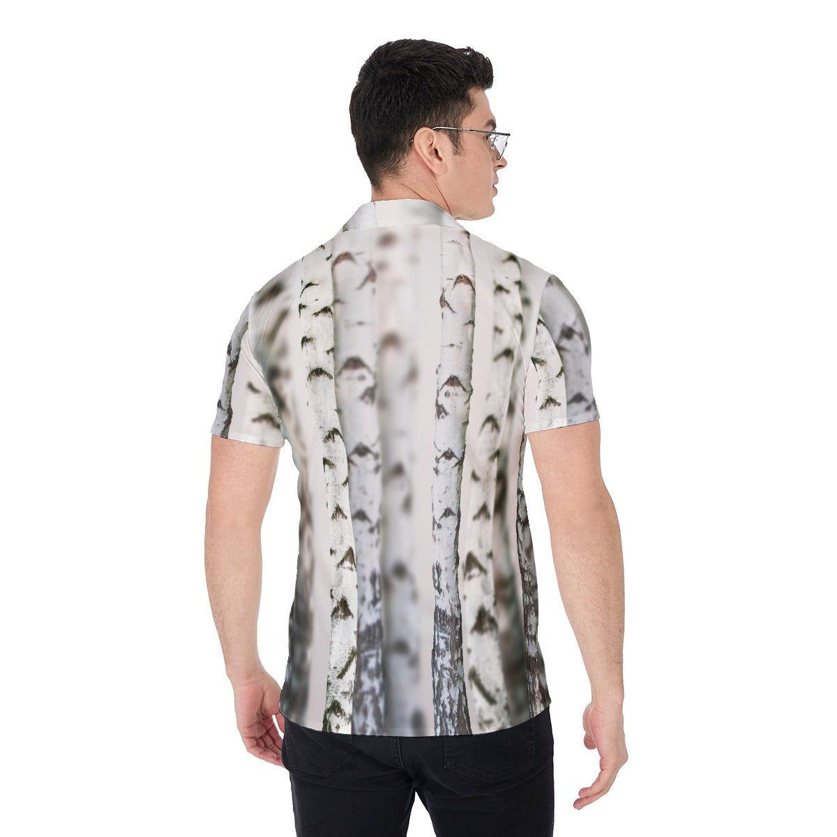 Birch Forest | Miami Vice / Hawaiian Shirt | Nature